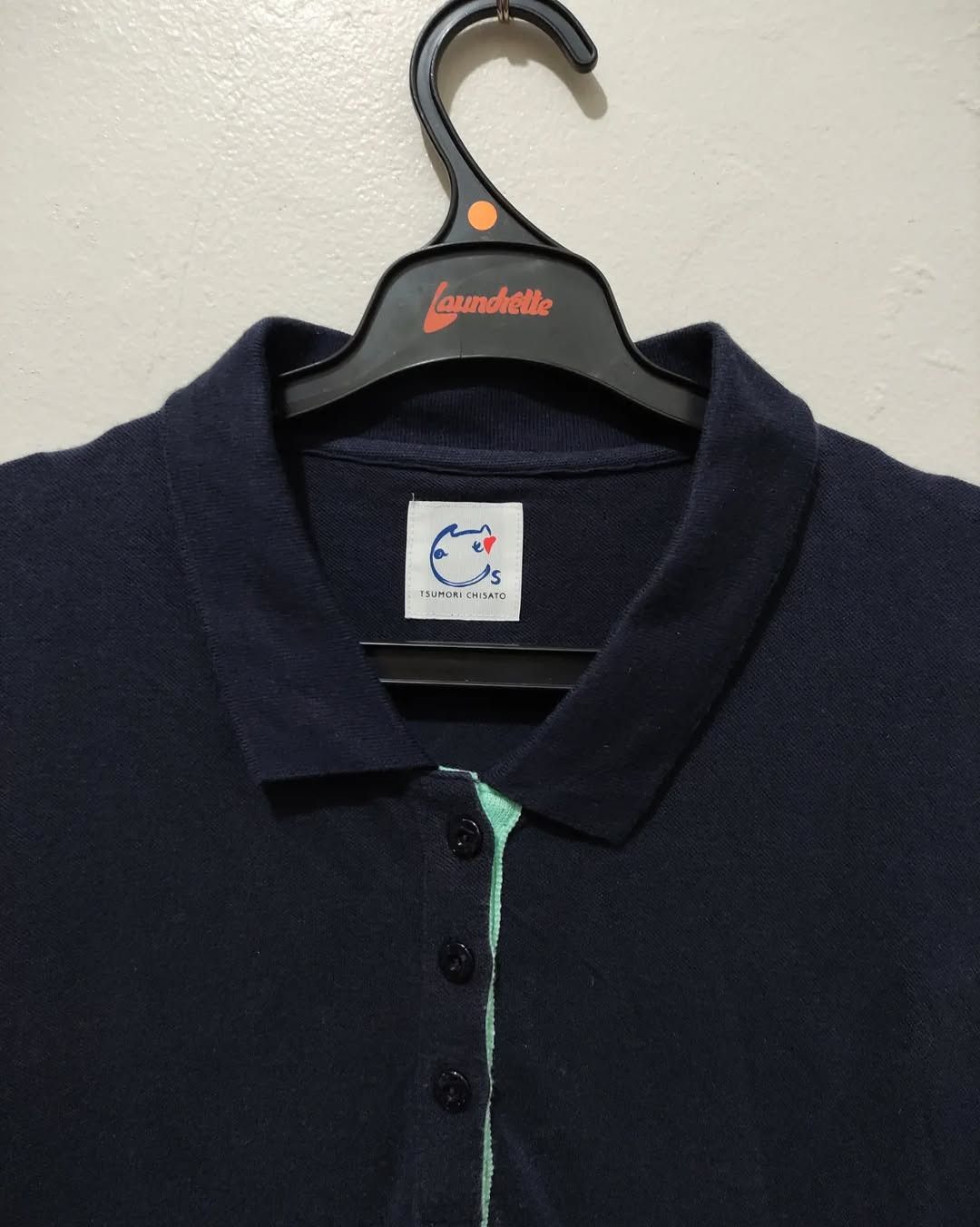 Tsumori Chisato Tsumori Chisato Navy Polo Shirt Womens Japanese Designer Size M / US 6-8 / IT 42-44 - 2 Thumbnail