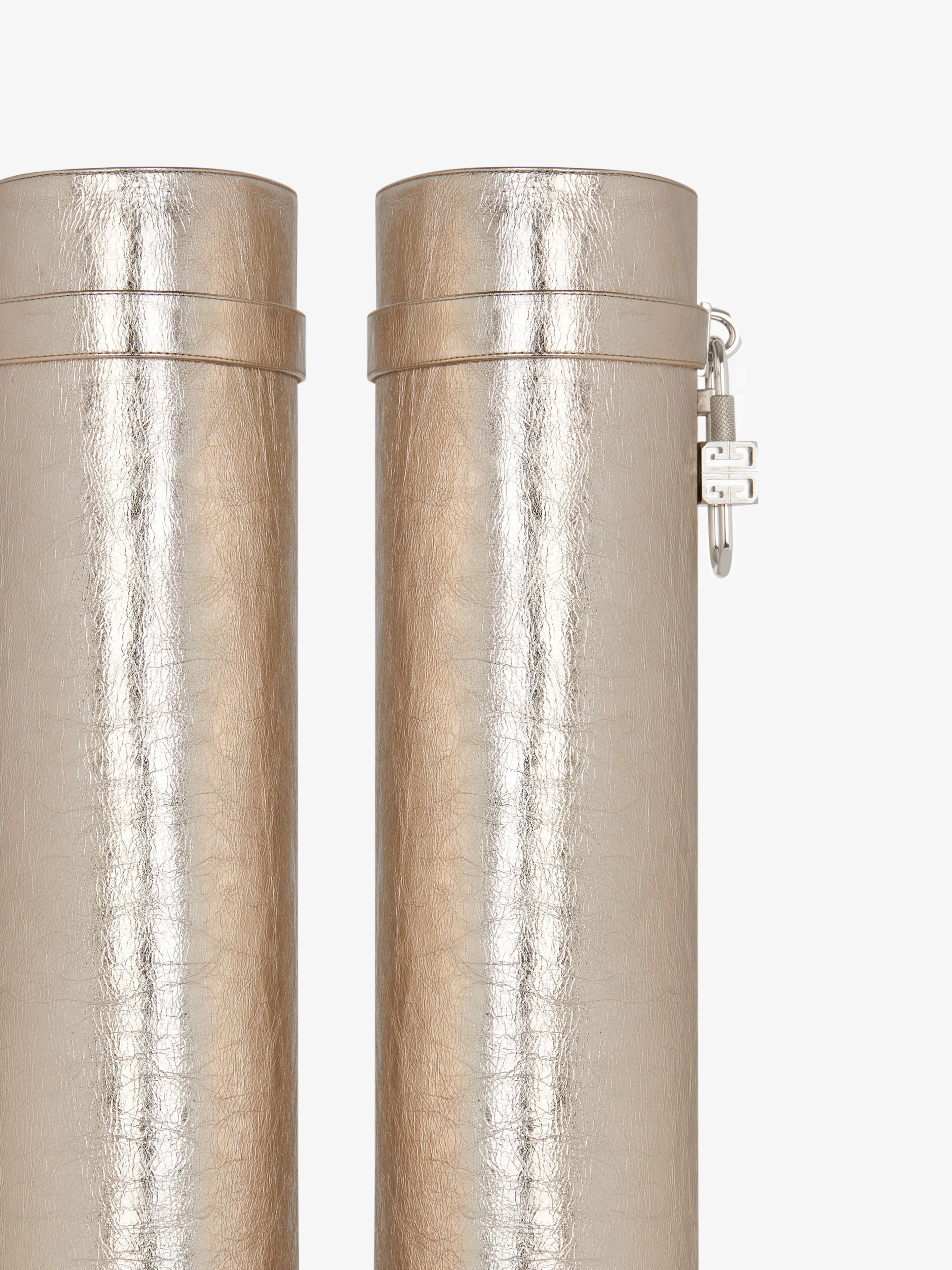 Givenchy o1srvl11e0525 Shark Lock Pant Boots 90mm in Dusty Golden Size US 9 / IT 39 - 6 Thumbnail