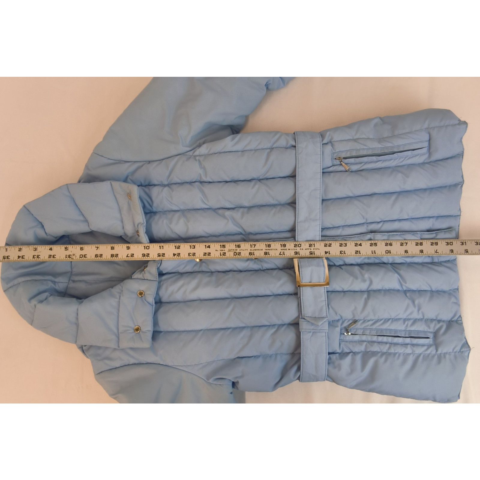 Other Sportscaster Down Blend Belted Ski Jacket Women's L Blue VTG Size L / US 10 / IT 46 - 15 Thumbnail