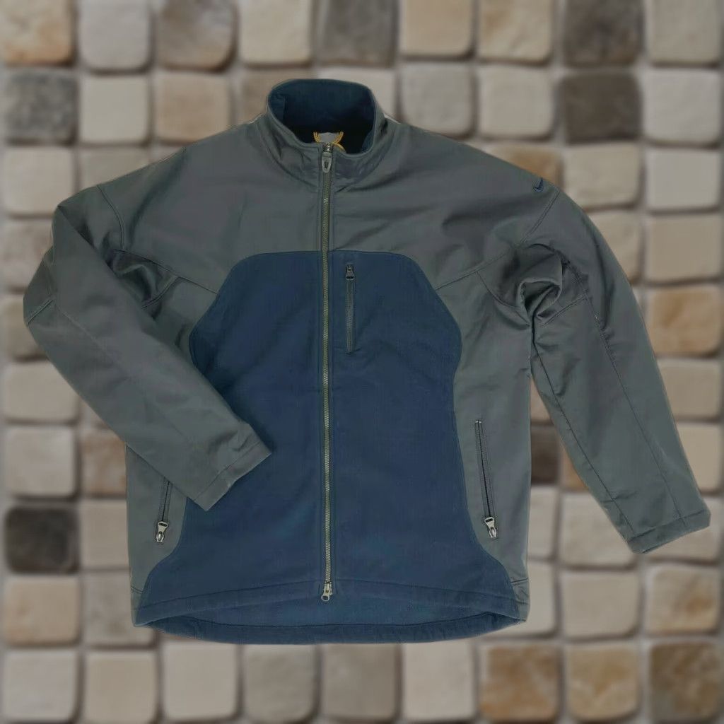 Nike Nike Vintage Fleece Full Zip Jacket Mens L Gray & Blue Y2K Soft Shell Mid-Length Redundant? Size US L / EU 52-54 / 3 - 1 Thumbnail