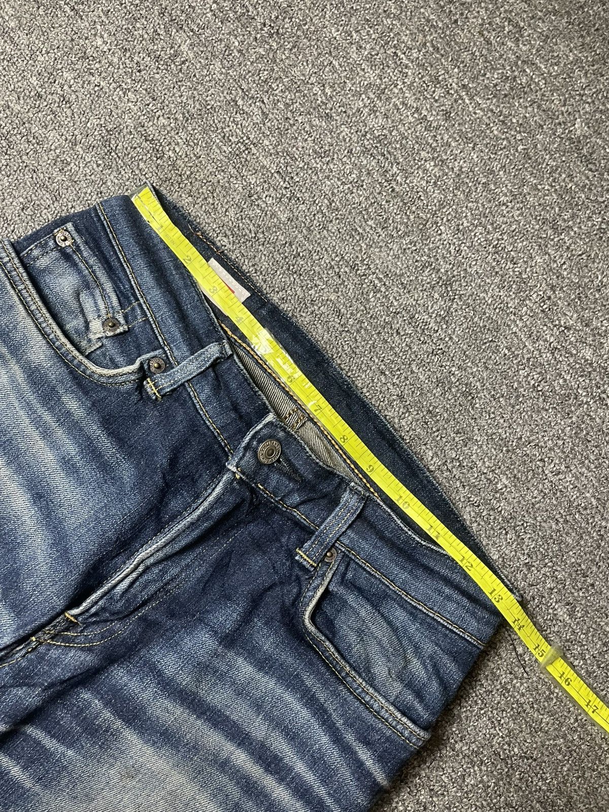Edwin × Vintage EDWIN Distressed Denim Ripped Jeans (111) Size US 27 - 4 Thumbnail