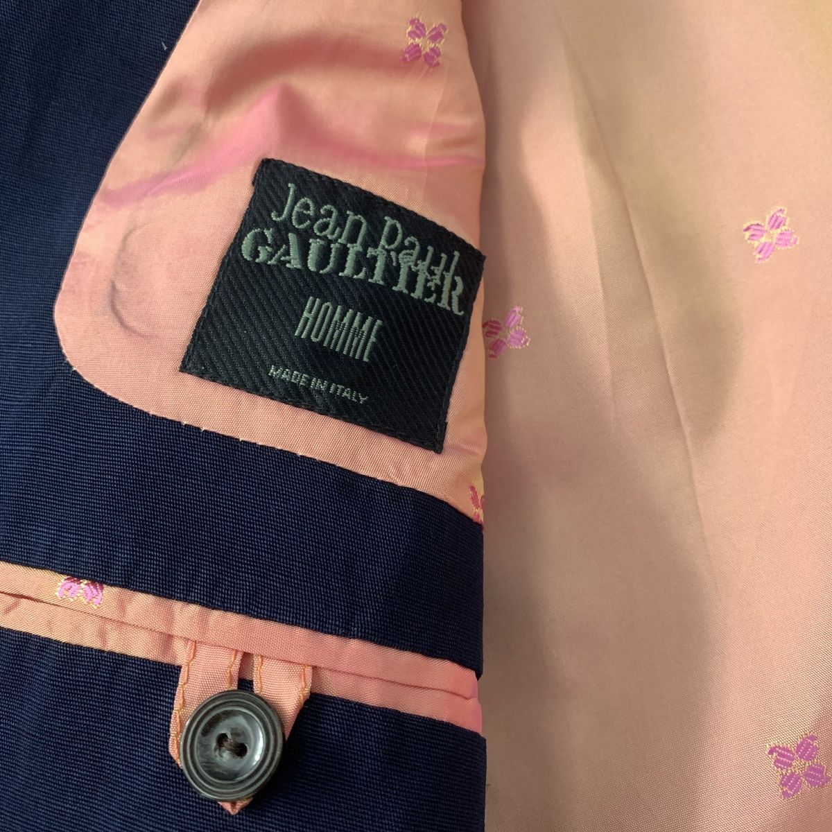 Jean Paul Gaultier Jean Paul Gaultier Homme Tailored Linen Rayon Sport Coat Size 46S - 7 Thumbnail