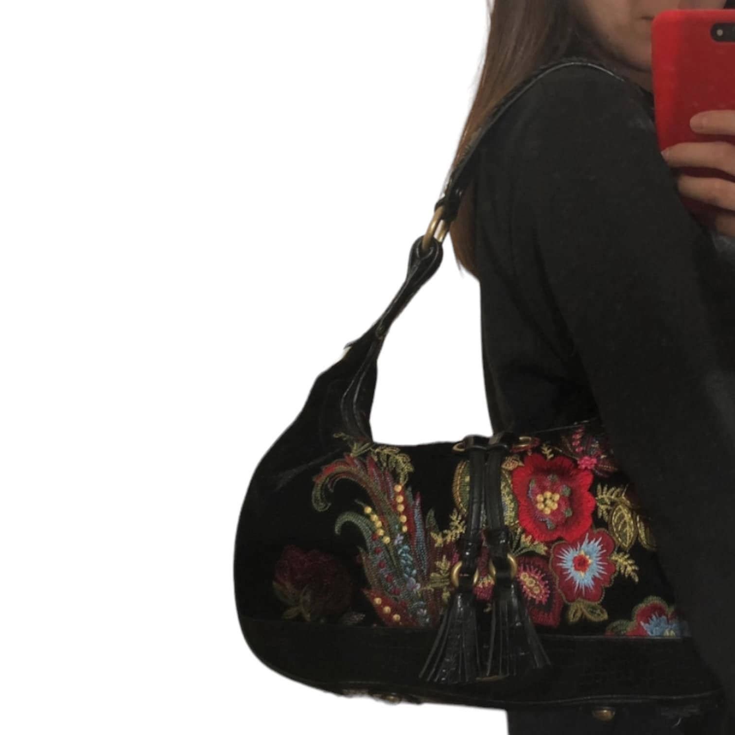 Roberto Cavalli The Cavalli Embroidered Frills Big Bag Size ONE SIZE - 7 Thumbnail