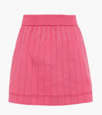 Valentino Topstitched jersey mini skirt pink Size 30" / US 8 / IT 44 - 1 Thumbnail