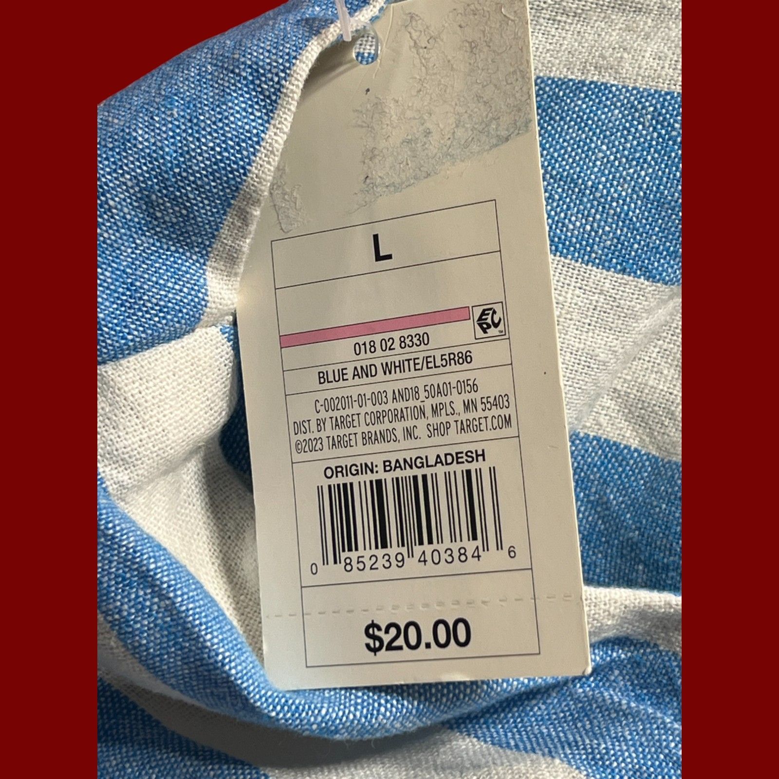 Other A New Day - Women's Beach Bungalow Linen Bralette Tank Top - Size L / US 10 / IT 46 - 8 Thumbnail