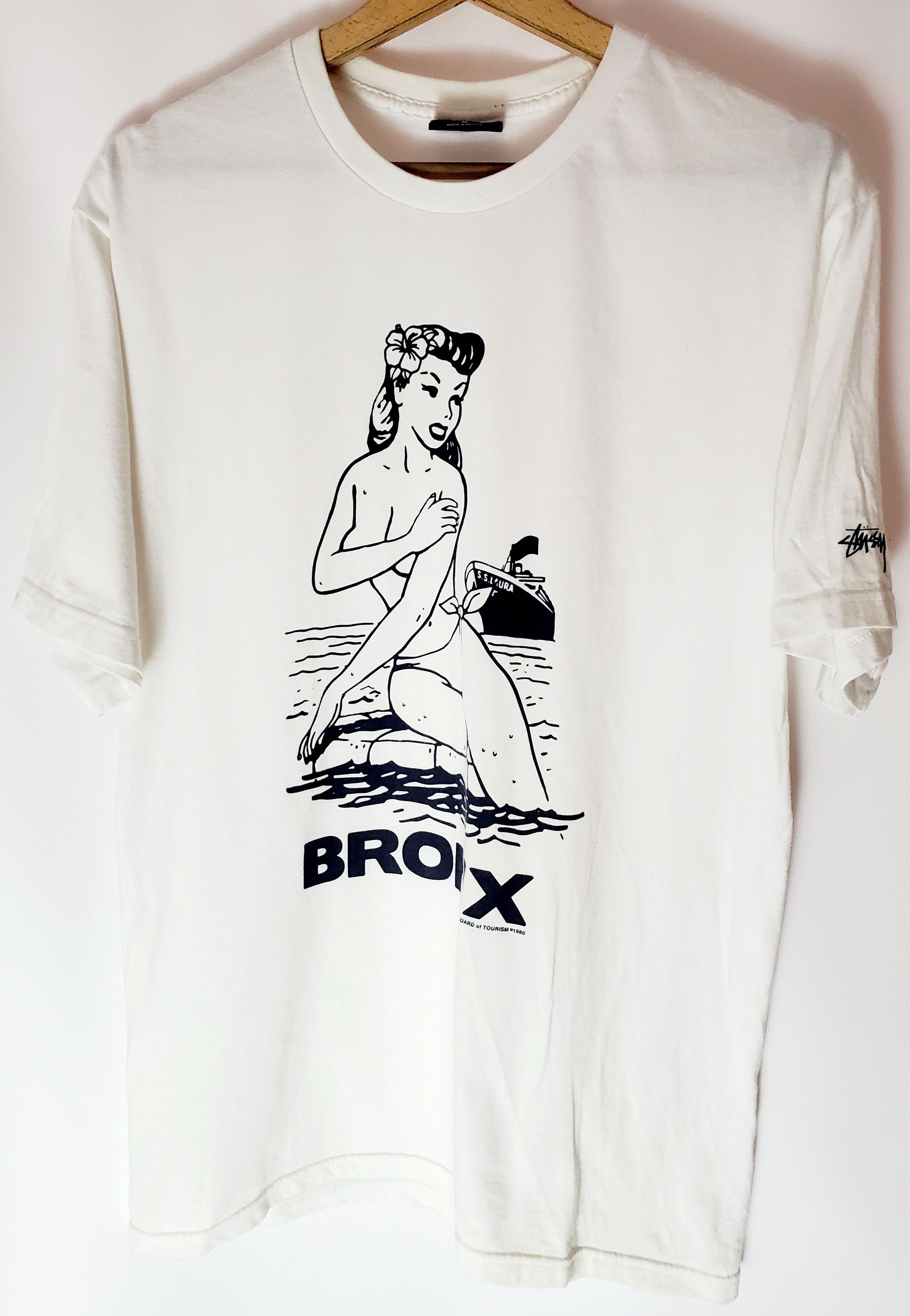STUSSY ALOHA CITIES TEE BRONX Tshirt size M