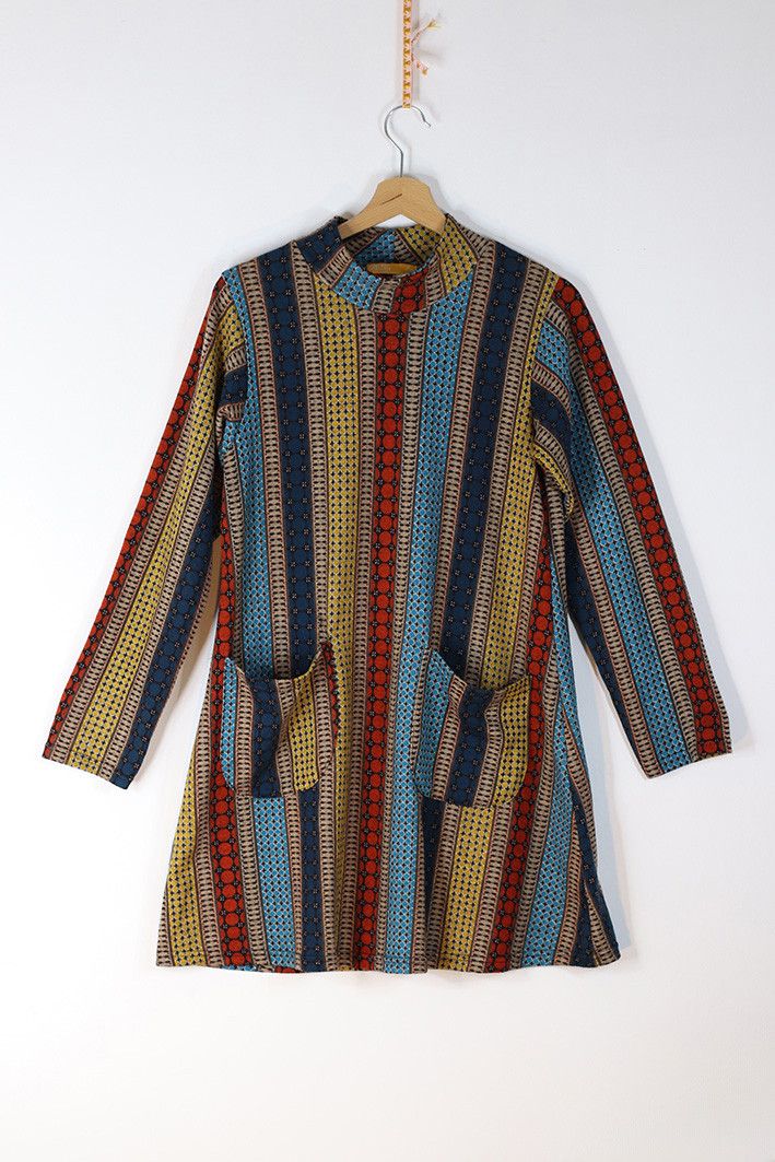 Other Boho Geometric Tunic Dress – Contro Corrente – Size M/L Size M / US 6-8 / IT 42-44 - 1 Thumbnail