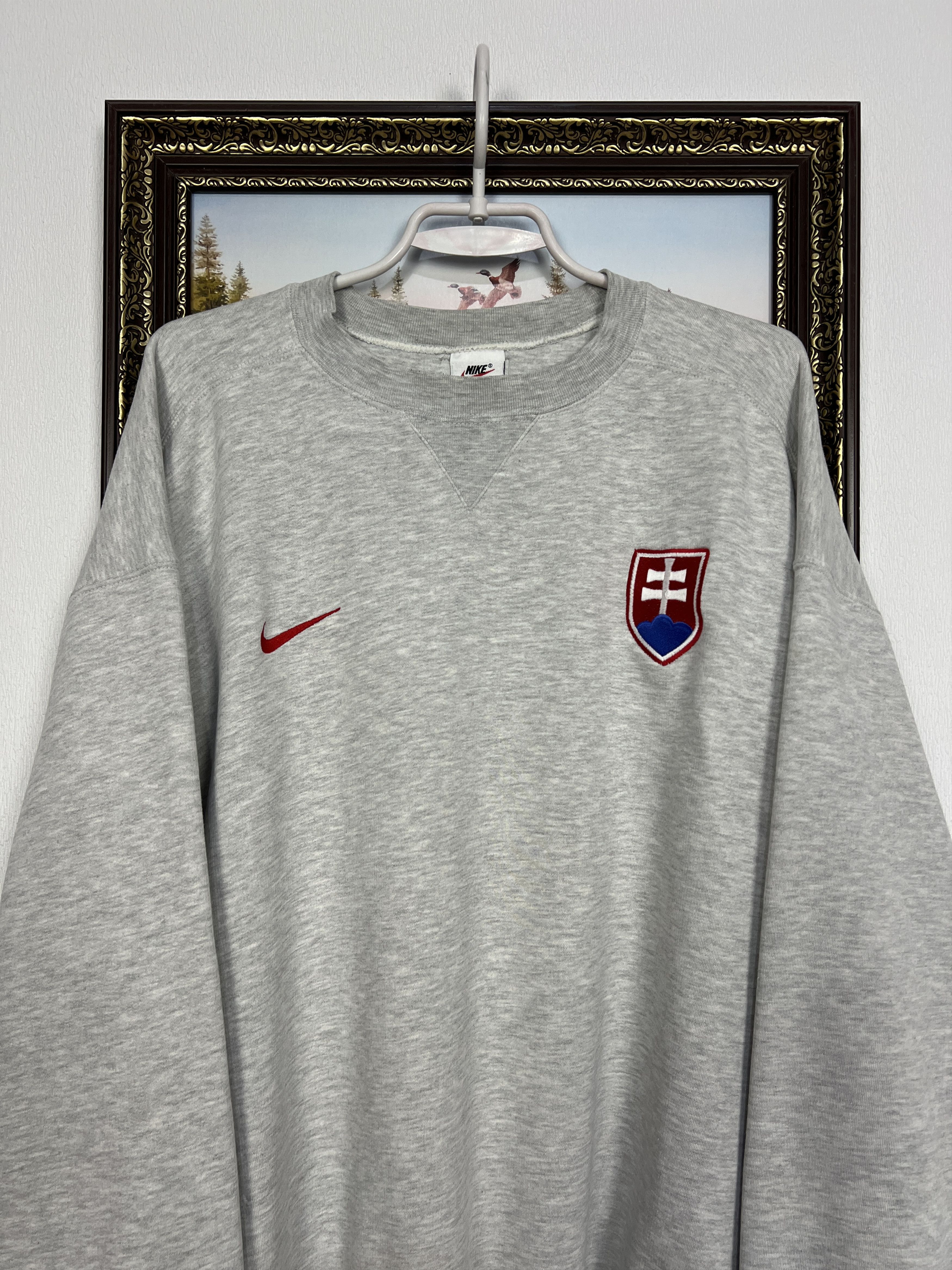 Nike Slovakia Football Train Sweatshirt Soccer Track Top Crewneck Size US L / EU 52-54 / 3 - 2 Thumbnail