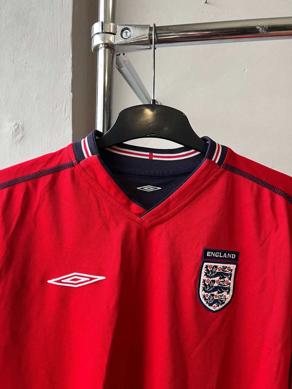 Umbro 2002/04 ENGLAND TEAM REVERSIBLE SOCCER JERSEY SHIRT UMBRO L Size US L / EU 52-54 / 3 - 5 Thumbnail
