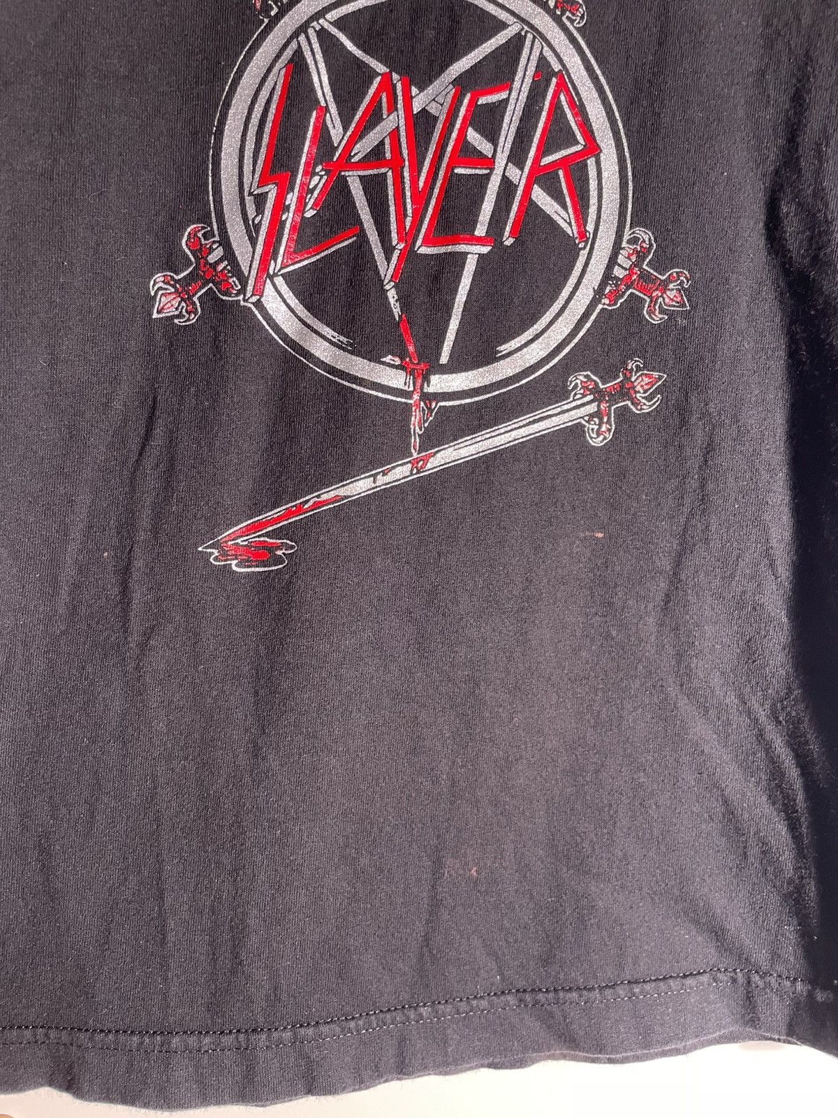 Band Tees Y2K 2000’s VTG Vintage Slayer Haunting the Chapel Metal Tee Size US XXS / EU 40 - 5 Thumbnail