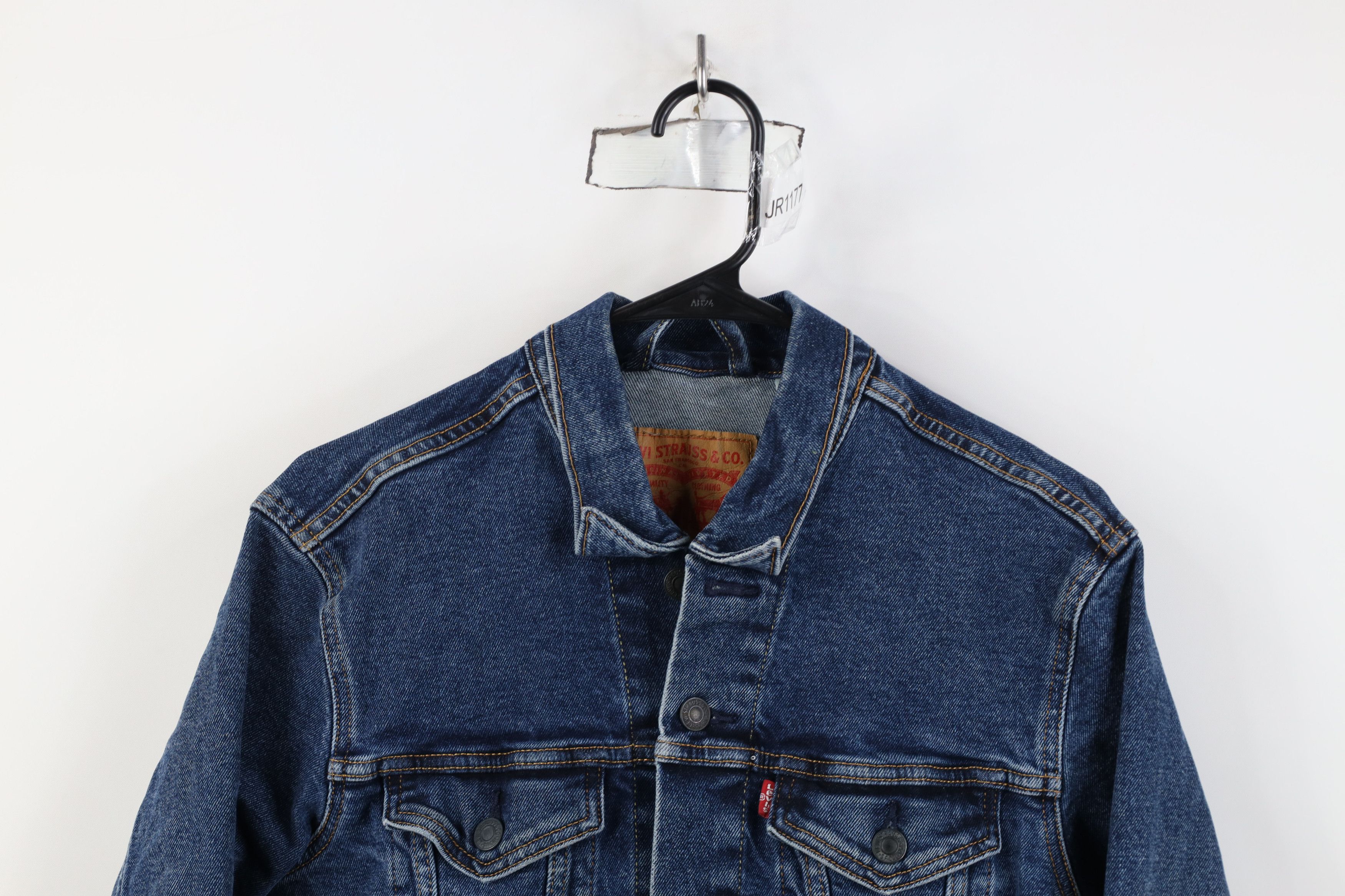 Levi's Vintage Y2K Levis Stretch Denim Jean Trucker Jacket Blue Size US S / EU 44-46 / 1 - 2 Thumbnail