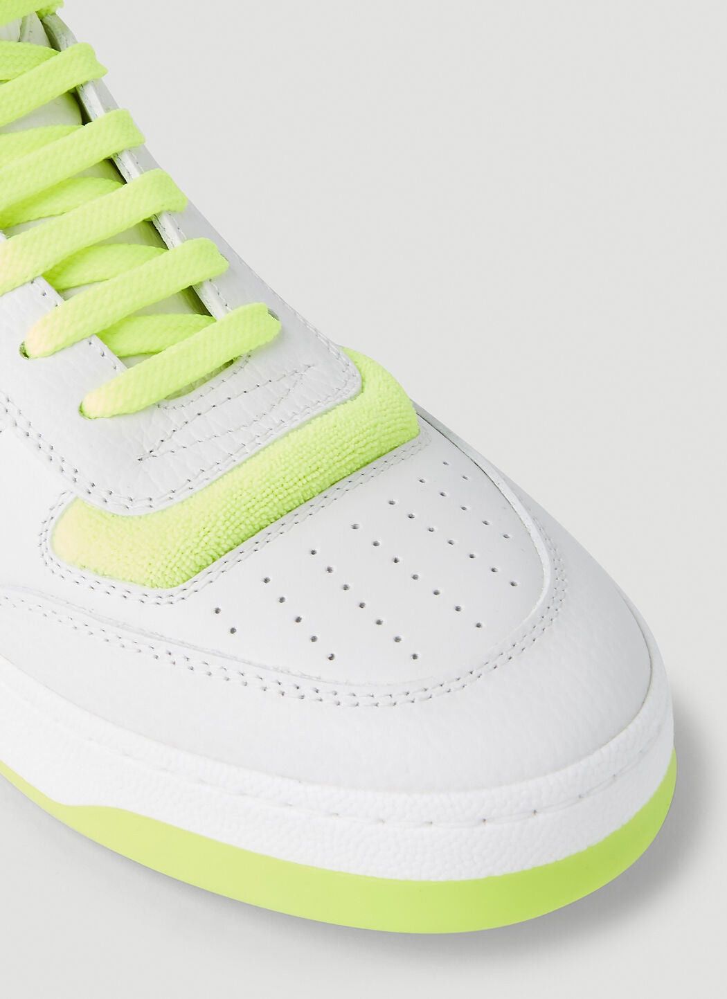 Saint Laurent Paris o1tp1o0325 Mid Top Sneaker in White Size US 6.5 / IT 36.5 - 4 Thumbnail