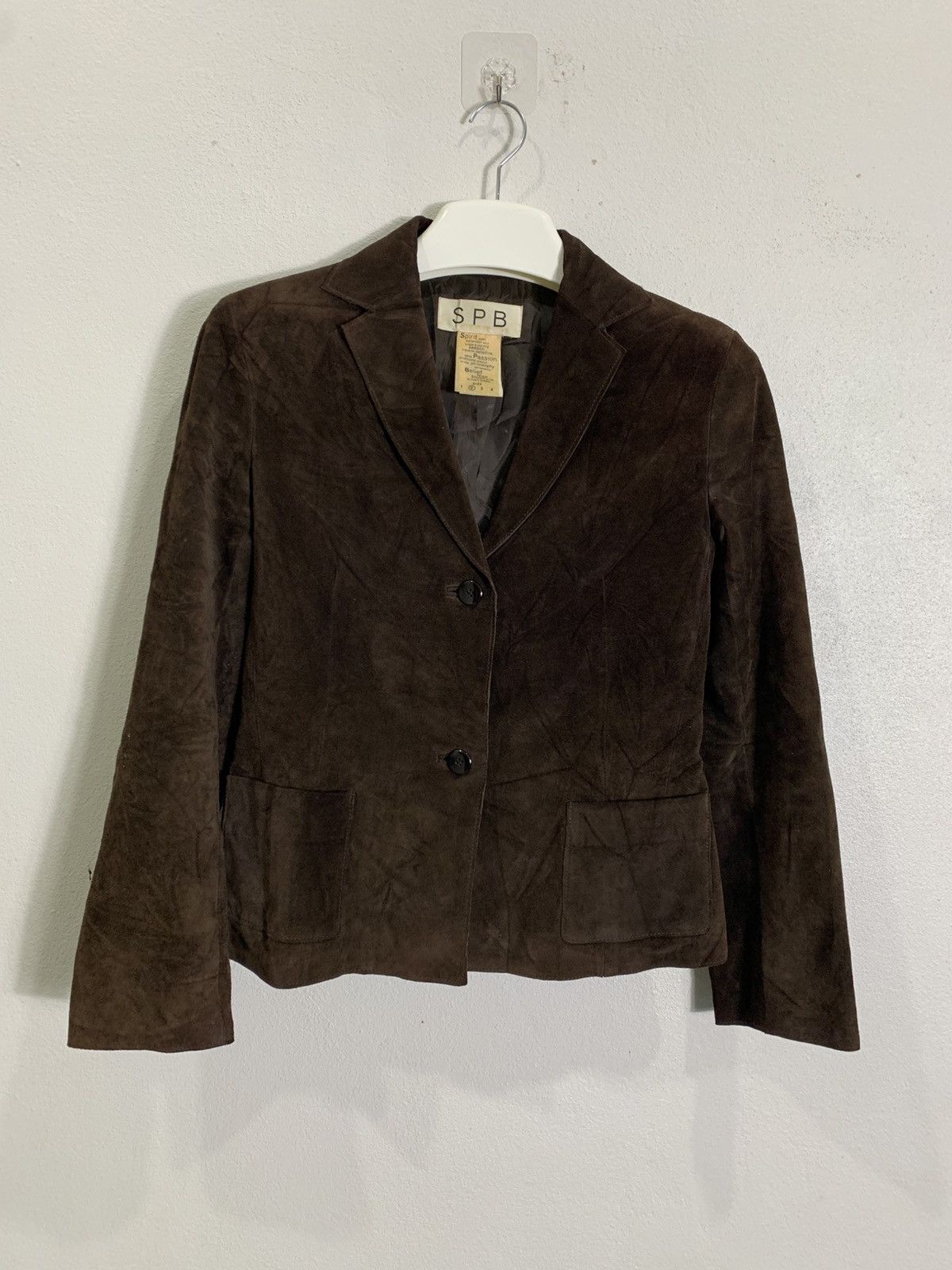 Japanese Brand Cowhide SPB Cropped Leather Jacket Size XS / US 0-2 / IT 36-38 - 1 Thumbnail