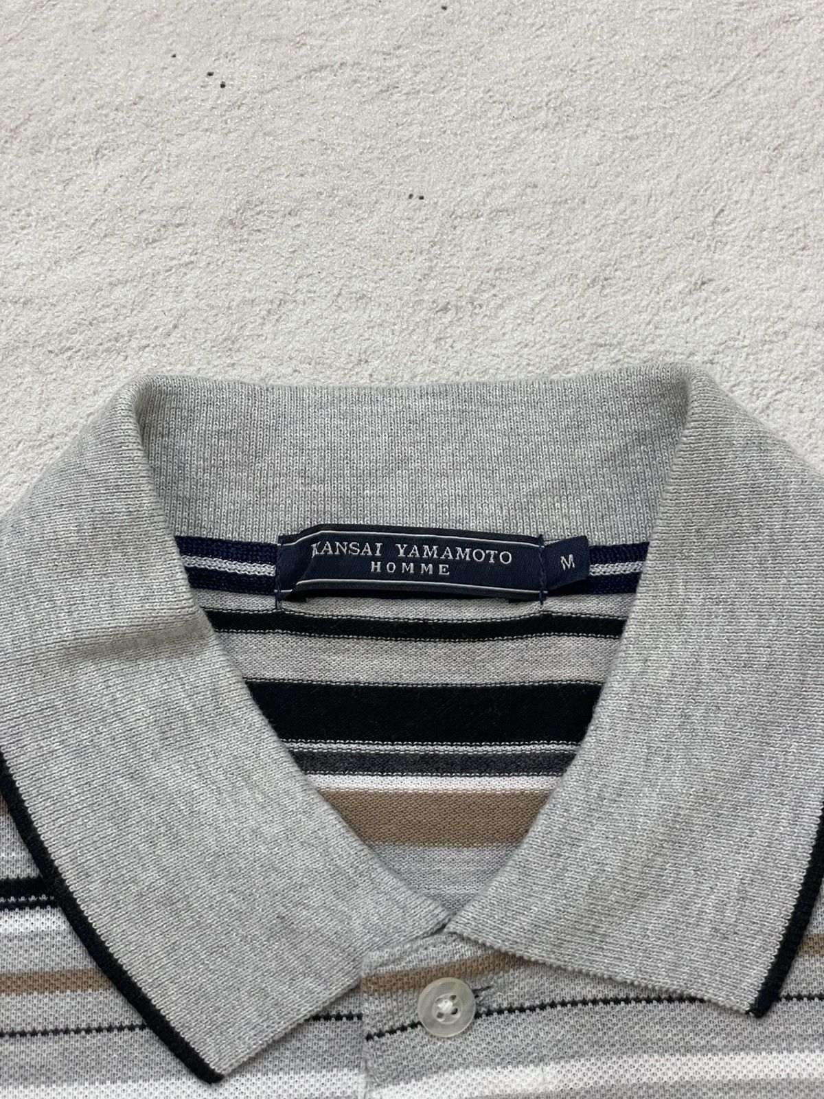 Issey Miyake 2000s Japanese Kansai Stripe Polo Shirt Y2K Ifsix Hysteric Size US M / EU 48-50 / 2 - 4 Thumbnail