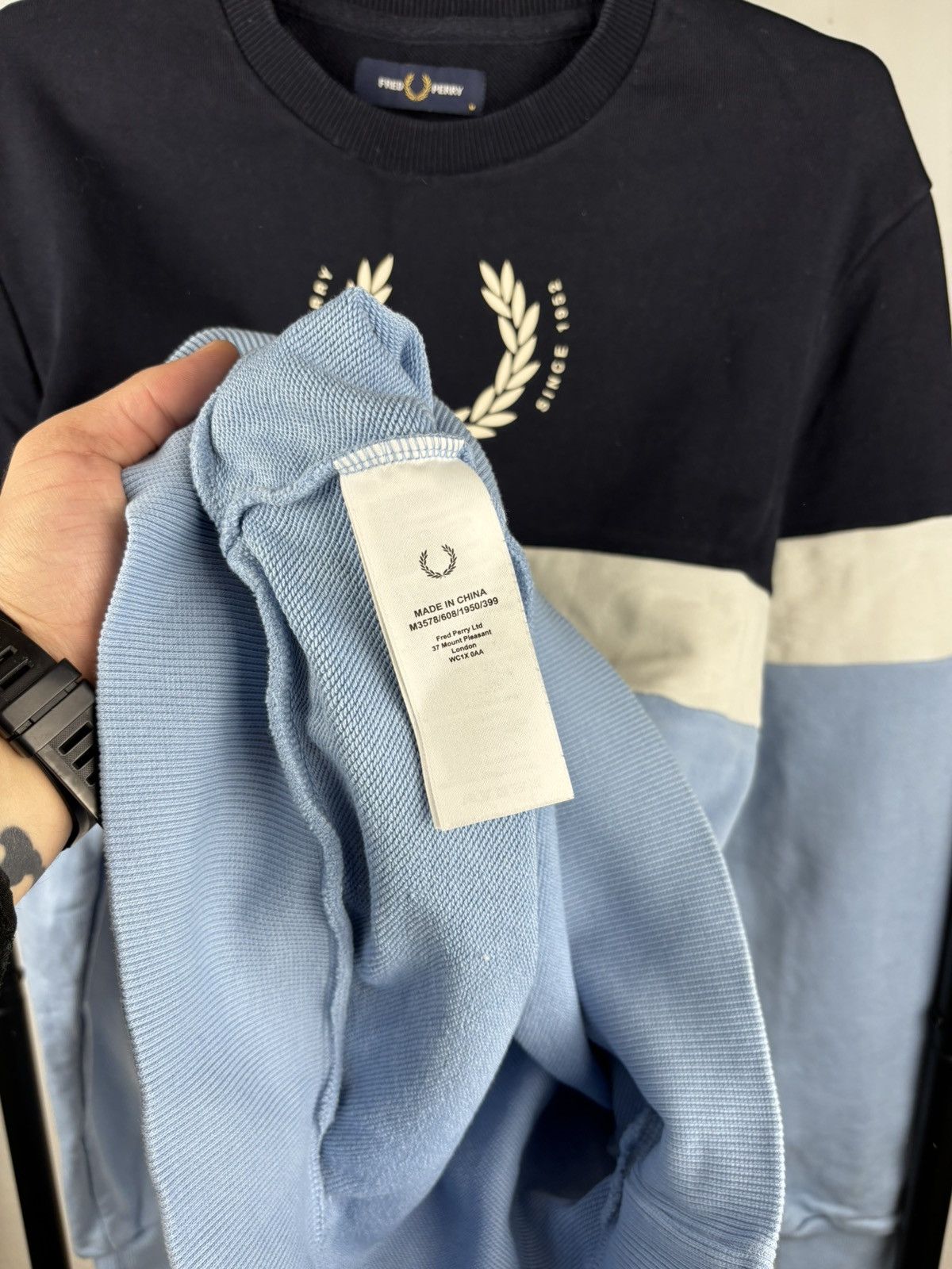 Fred Perry Fred Perry big logo multicolor sweatshirt size M Size US M / EU 48-50 / 2 - 3 Thumbnail