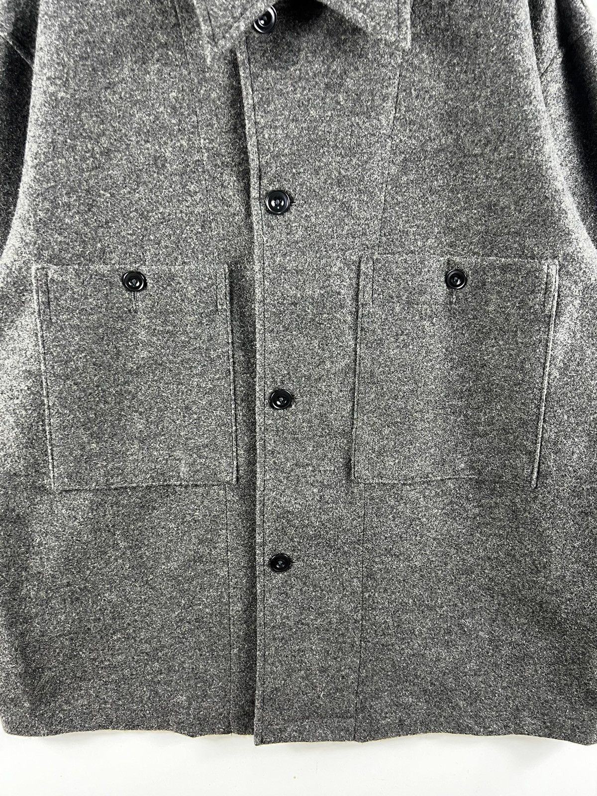 Christophe Lemaire × Japanese Brand × Uniqlo 🔥 UNIQLO U CHRISTOPHE LEMAIRE WOOL WORKSHIRT - XL Size US L / EU 52-54 / 3 - 4 Thumbnail