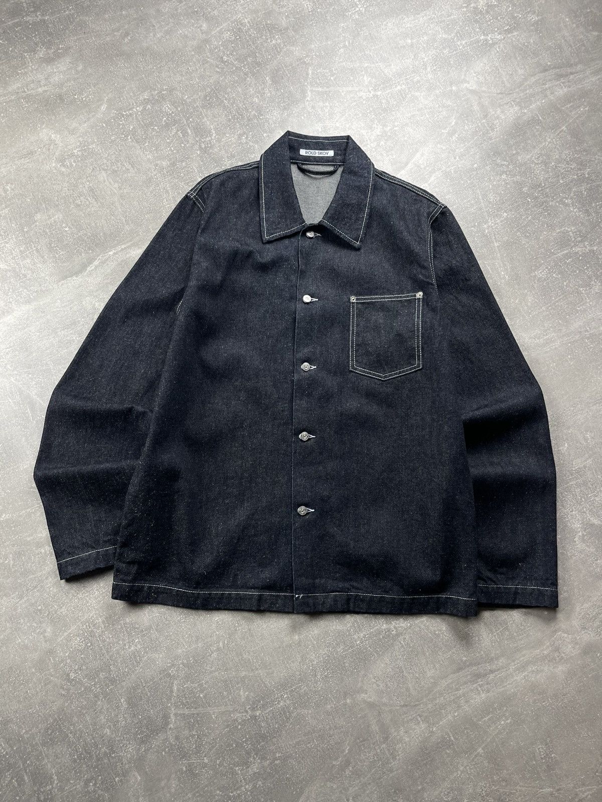 Other Rold Skov Hemp Denim Work One Pocket Shirt FW23/24 Size US M / EU 48-50 / 2 - 1 Thumbnail