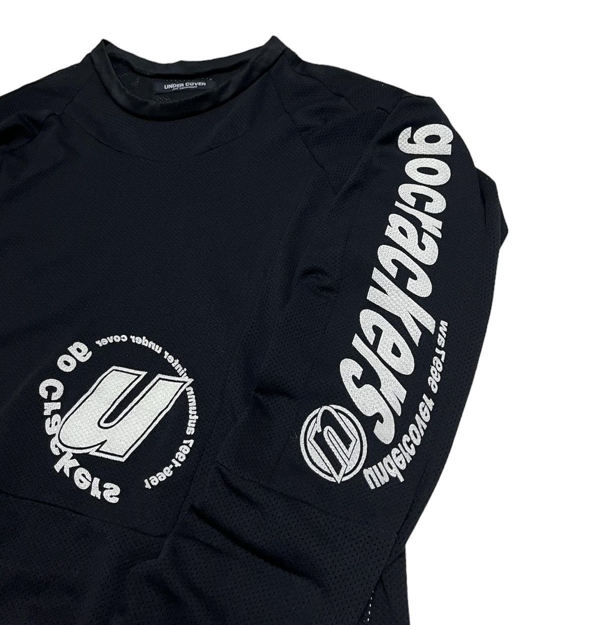 Jun Takahashi × Undercover 🔥Vtg Undercover 1996 Go Crackers Racing Mesh Jersey L/S Size US M / EU 48-50 / 2 - 4 Thumbnail