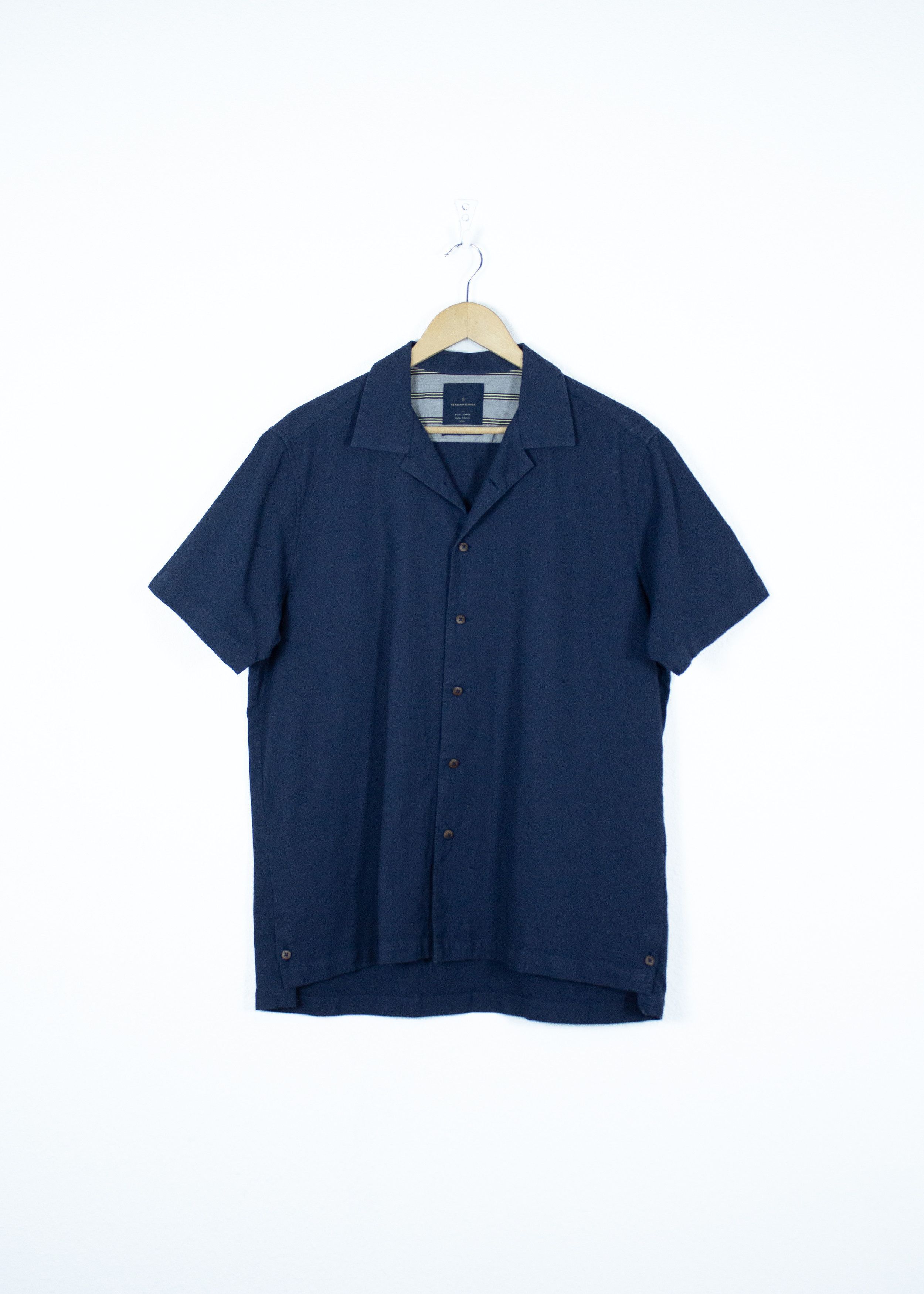 Japanese Brand Benjamin Barker Japan Blue Label Camp Collar Shirt Size US XXL / EU 58 / 5 - 1 Thumbnail
