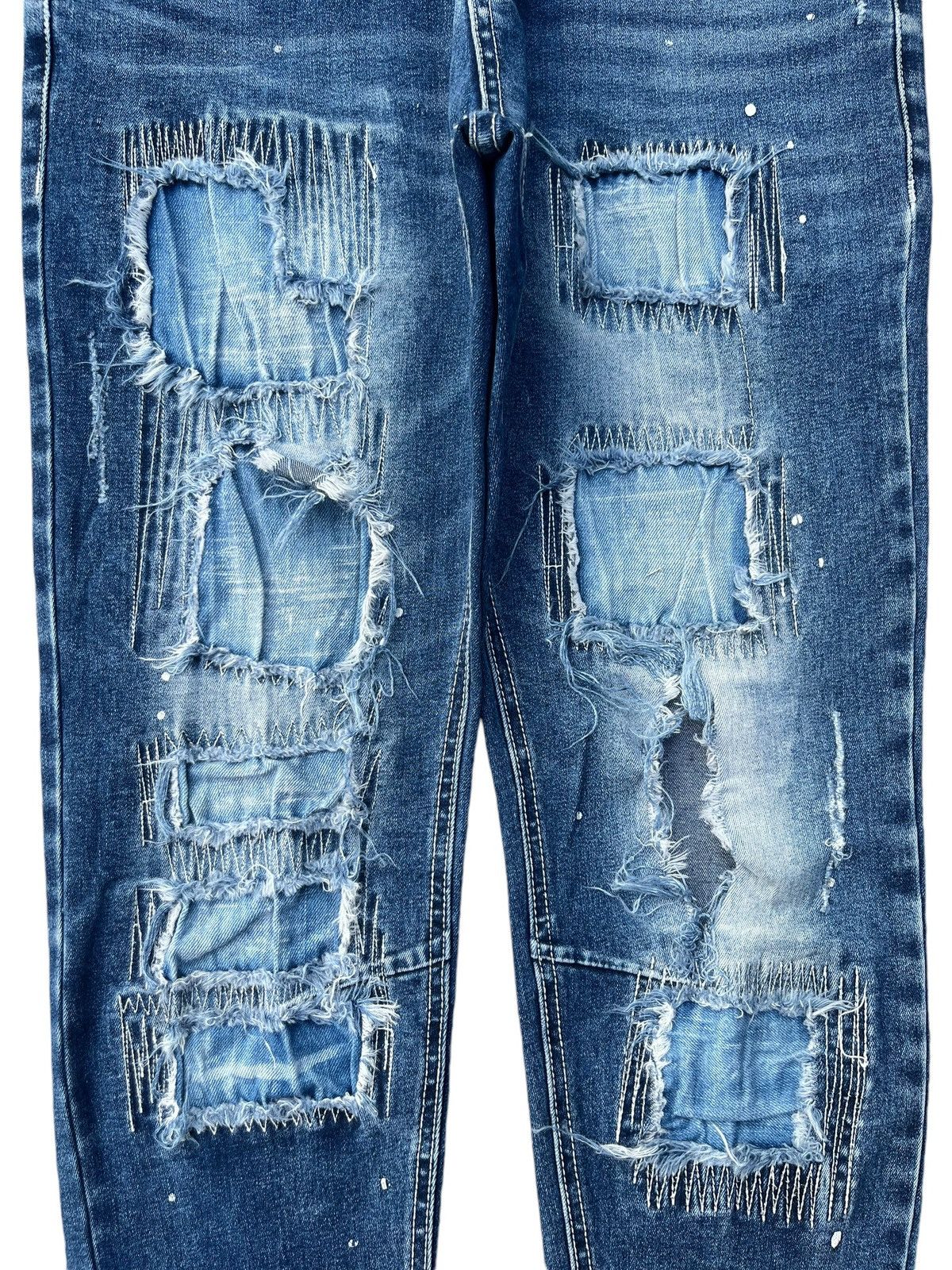 Japanese Brand Vintage Japanese Brand Barracuda Distressed Skinny Jeans Size US 29 - 6 Thumbnail