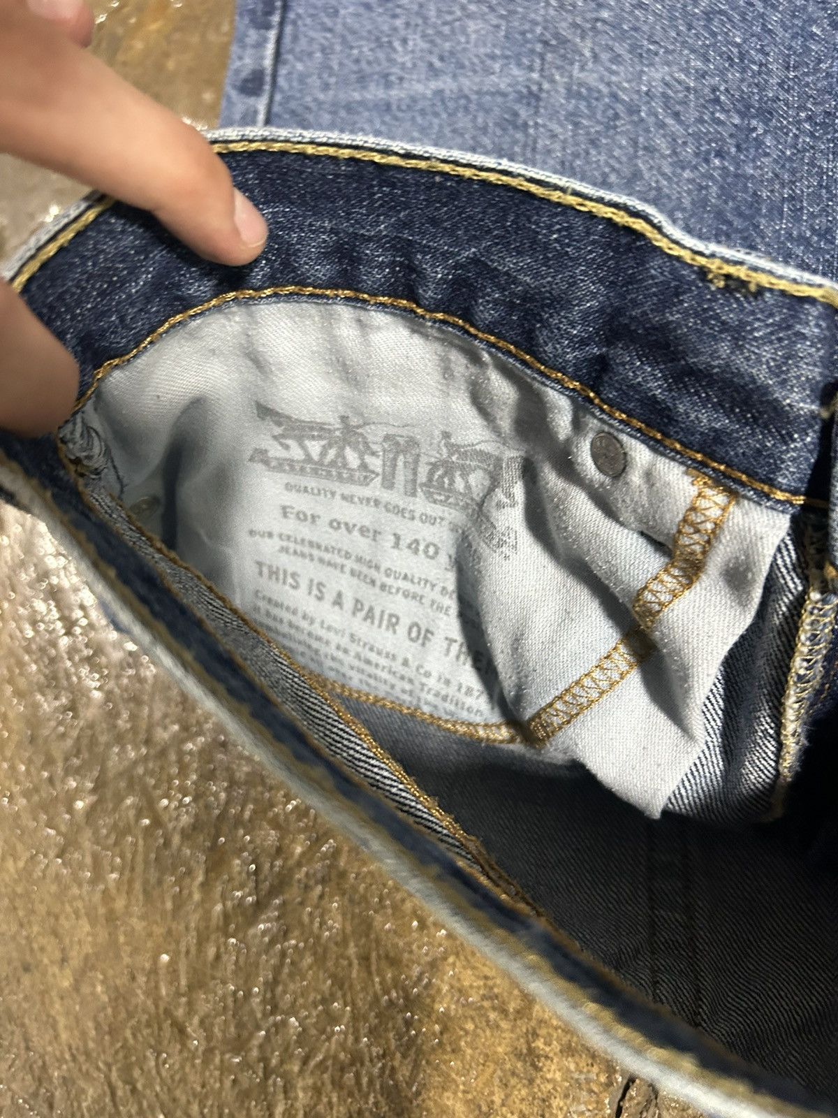 Levi's × Vintage Crazy Vintage Y2K Levi's 505 Jorts Essential Skater Shorts Size US 33 - 5 Thumbnail