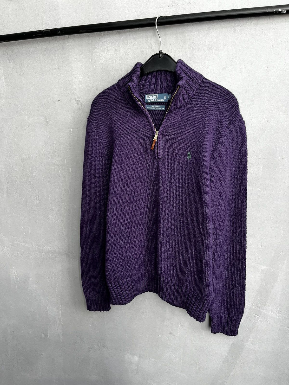 Polo Ralph Lauren × Ralph Lauren × Vintage Ralph Lauren purple zip sweater Size US M / EU 48-50 / 2 - 4 Thumbnail
