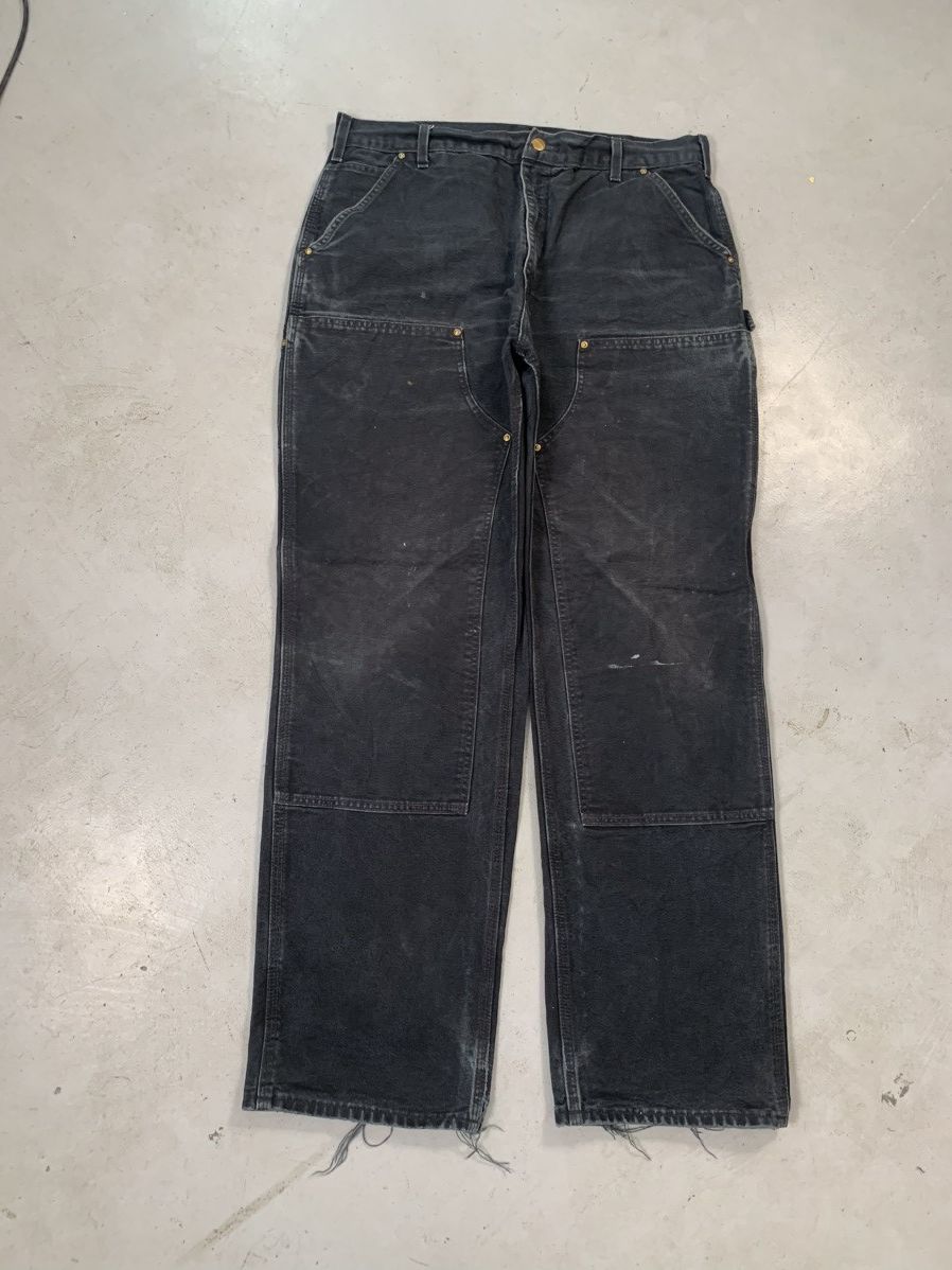 Carhartt Vintage Carhartt b01 BLK double knee denim Size US 38 / EU 54 - 1 Thumbnail