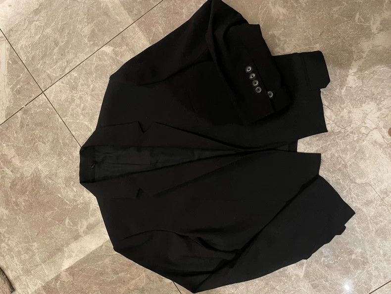 Helmut Lang HELMUT LANG size0 Short black suit jacket Size XS / US 0-2 / IT 36-38 - 1 Thumbnail