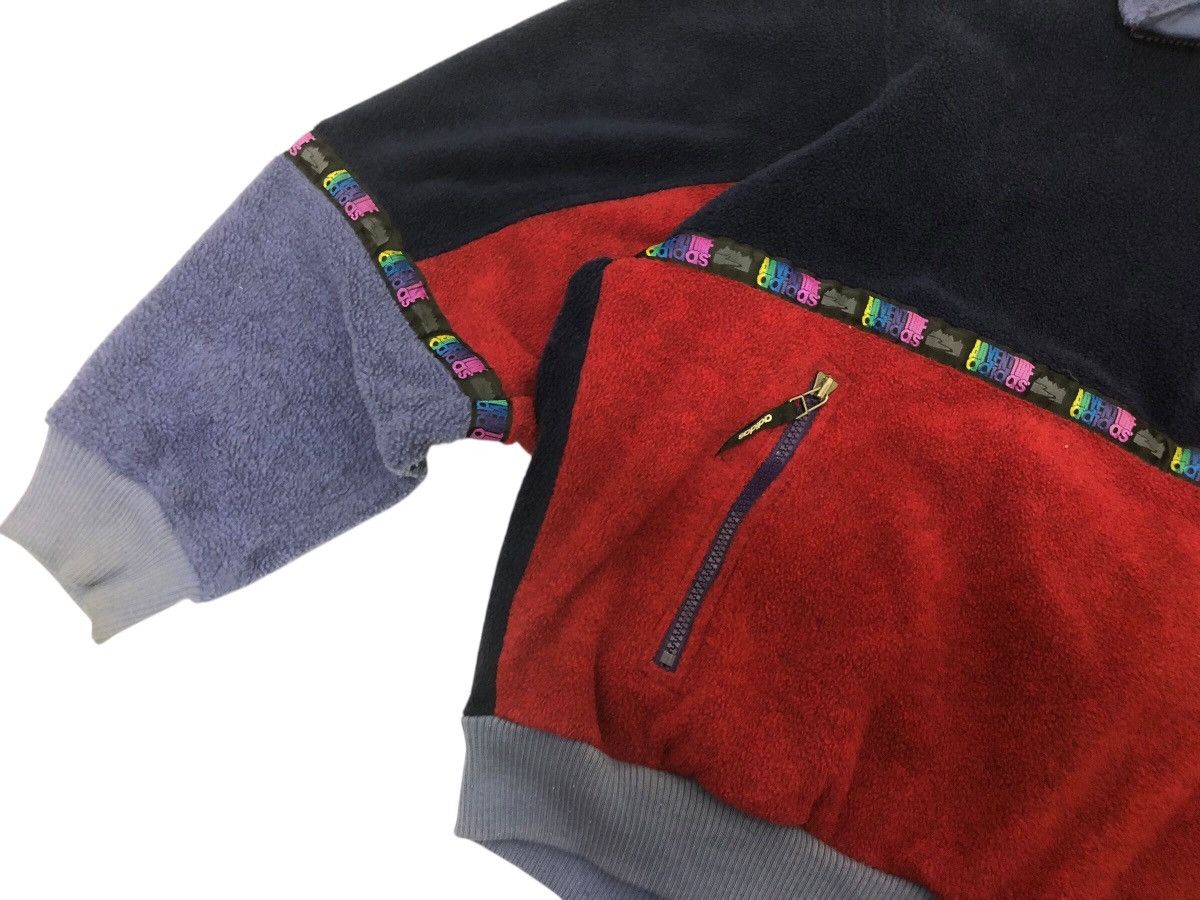 Adidas × Polartec × Vintage RARE 🔥 ADIDAS ADVENTURE FLEECE PULLOVER TRICOLOUR HALF ZIP Size US L / EU 52-54 / 3 - 9 Thumbnail