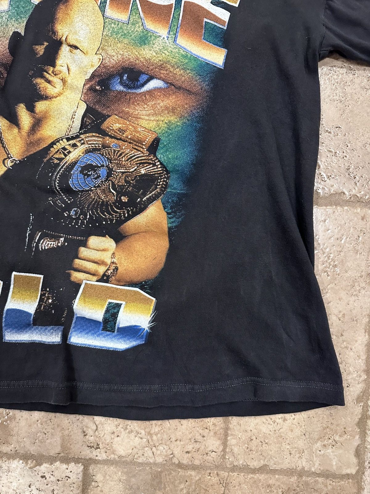 Rap Tees Vintage Stone Cold Steve Austin WWF 90s Rap Tee T-Shirt Size US L / EU 52-54 / 3 - 4 Thumbnail