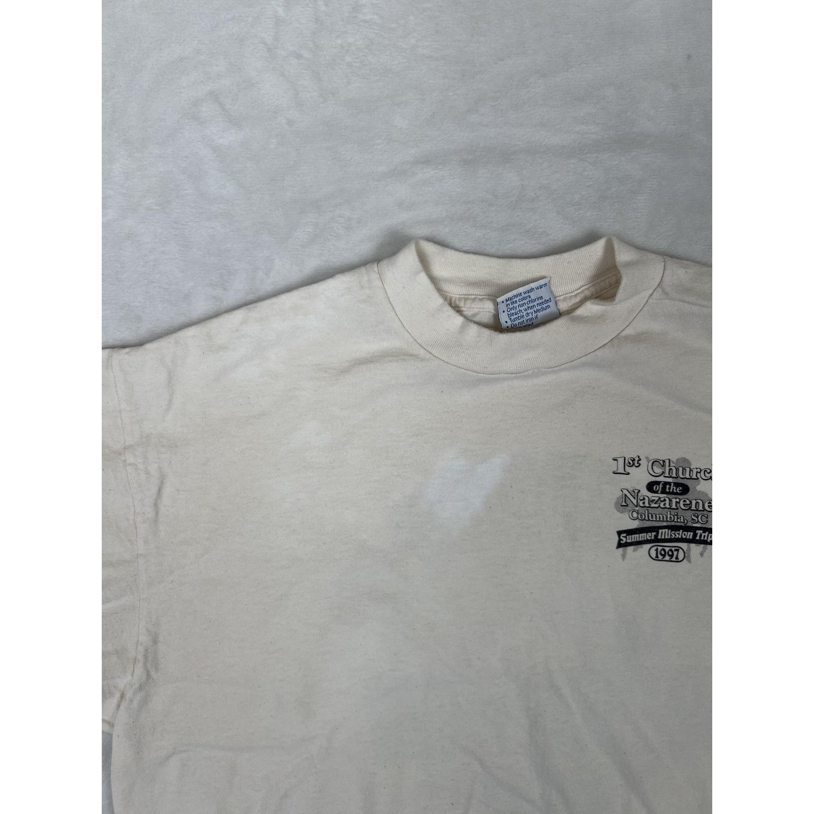 Vintage Vintage Christian Rodeo Round-Up TShirt Mens XL Western God Size US XL / EU 56 / 4 - 4 Thumbnail