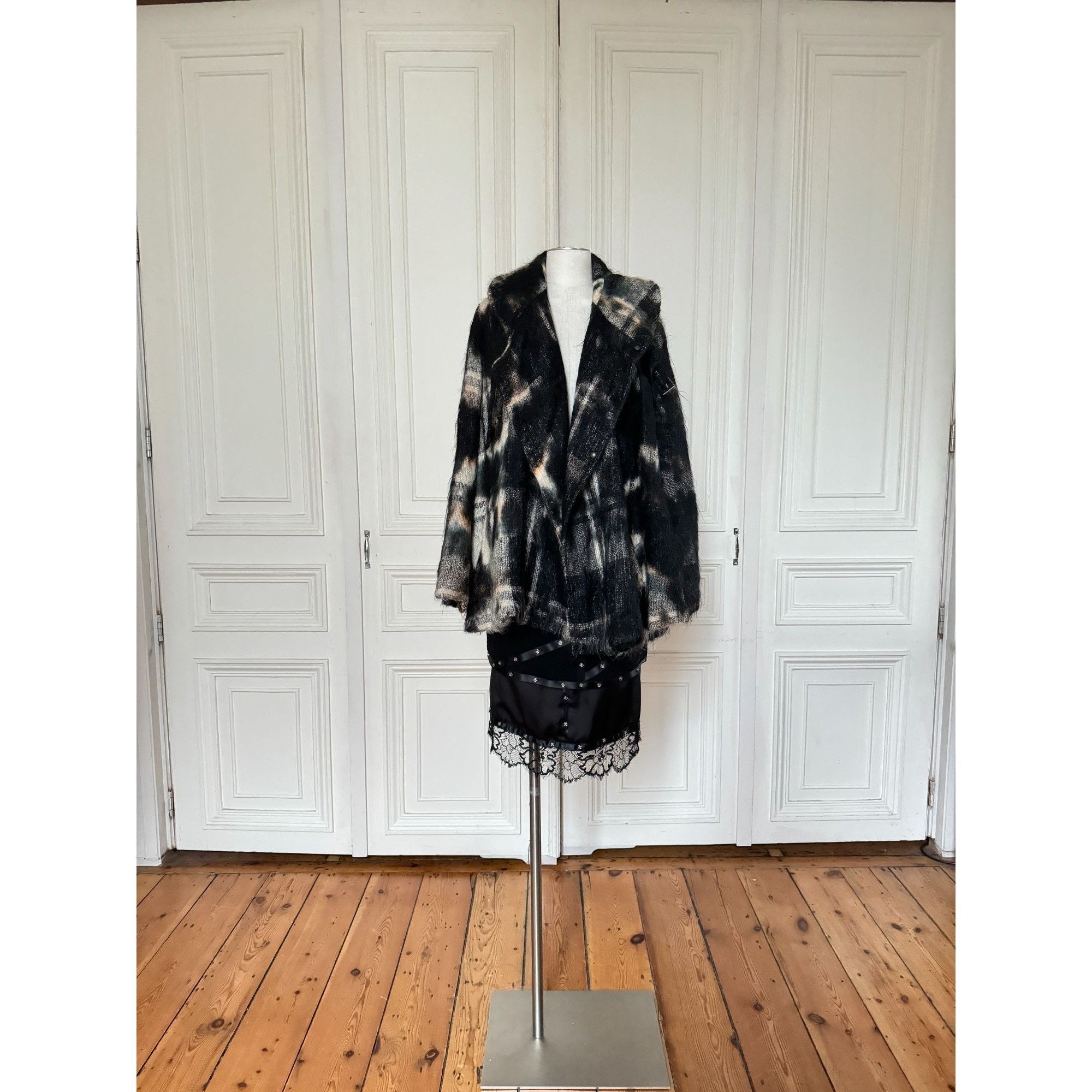 Thierry Mugler 1990s Oversized Mohair Wool Jacket Size L / US 10 / IT 46 - 1 Thumbnail