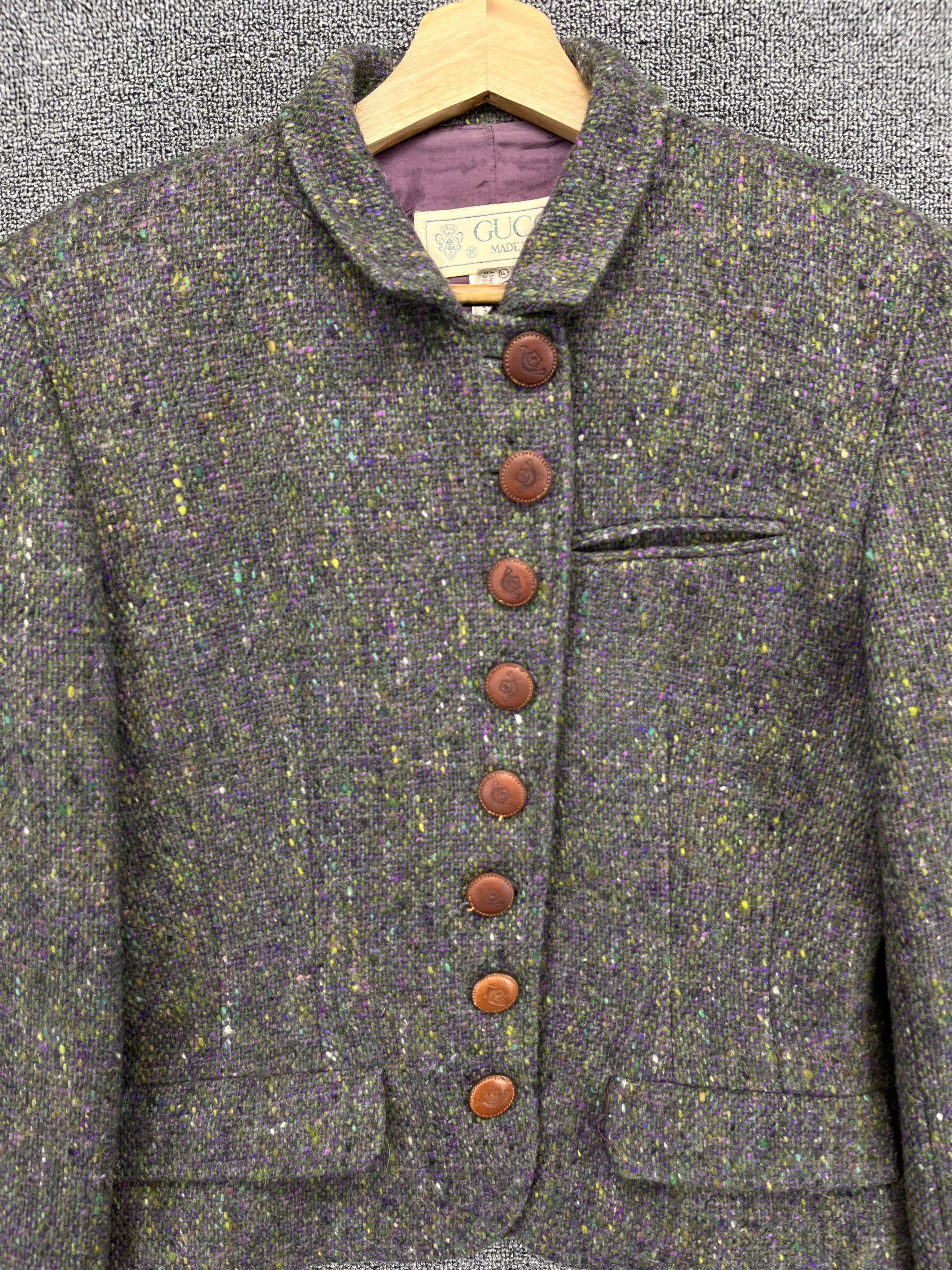 Gucci Vintage 90s Gucci Made in Italy Rare Wool Cardigan Jacket Size M / US 6-8 / IT 42-44 - 5 Thumbnail