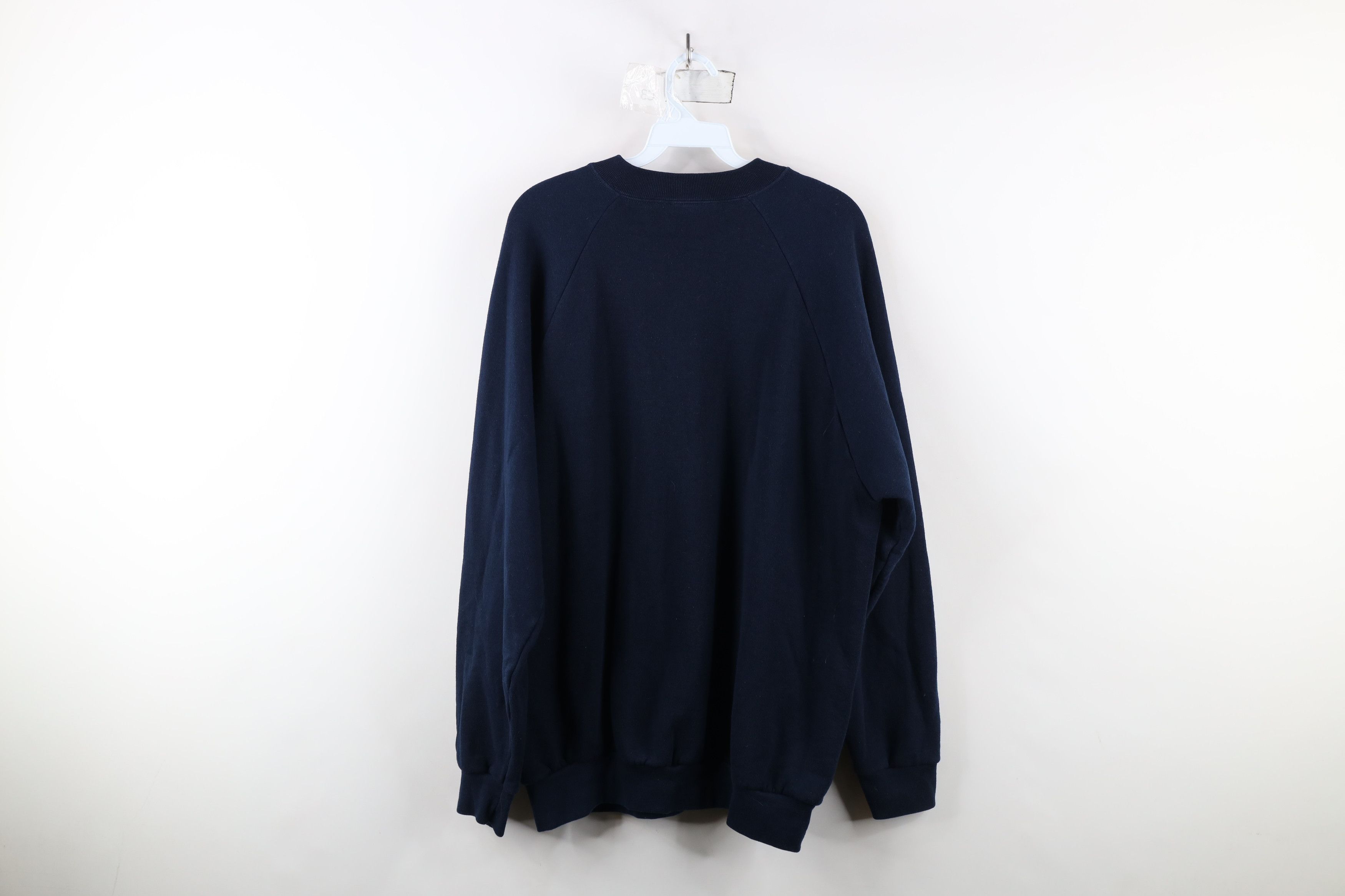 Vintage Vintage 90s Streetwear Heavyweight Crewneck Sweatshirt Blue Size US XL / EU 56 / 4 - 8 Thumbnail