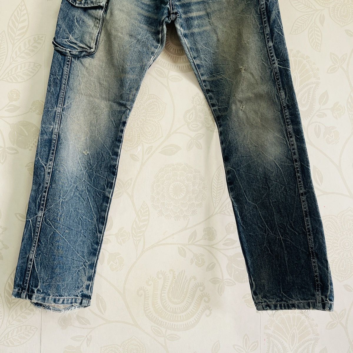 Le Grande Bleu (L.G.B.) × Vintage Vintage BLUE Grande Faded Acid Wash Denim Jeans Size US 29 - 9 Thumbnail