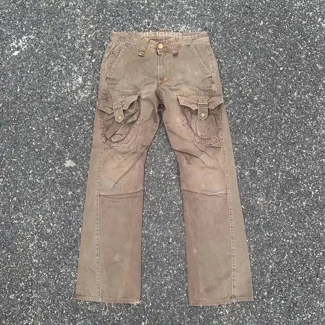 Selected Homme STEALS 💥 FLARE/BOOTCUT JAPANESE BONDAGE RARE TACTICAL PANTS Size US 29 - 1 Thumbnail