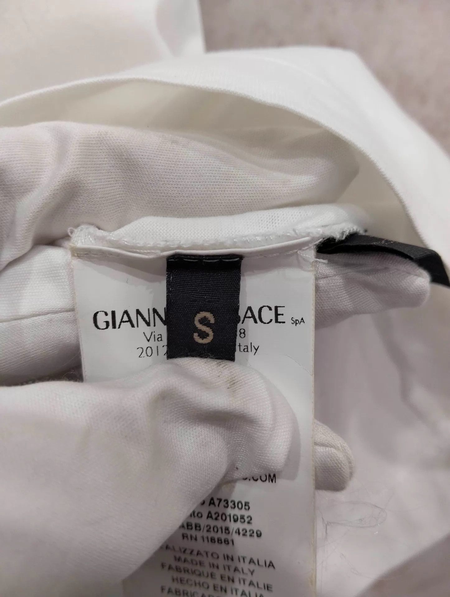 Versace Versace white short-sleeve t-shirt Size S Size S / US 4 / IT 40 - 6 Thumbnail
