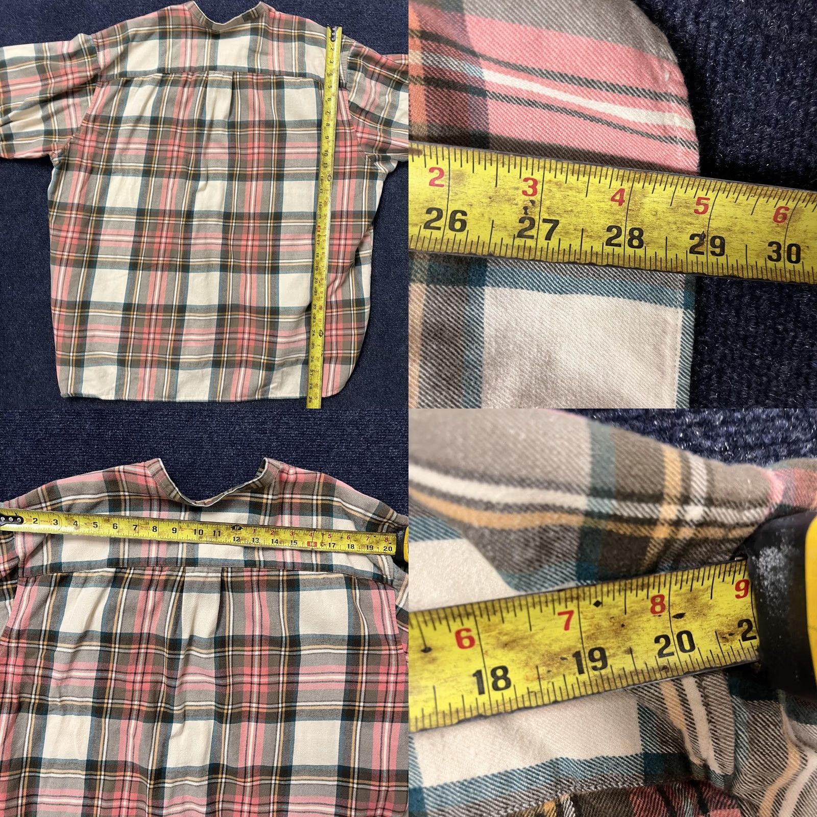 Eddie Bauer VINTAGE Eddie Bauer Shirt Womens XL Petite Pink Plaid Cotton Button-Up Long Sleeve Top Size XL / US 12-14 / IT 48-50 - 8 Thumbnail