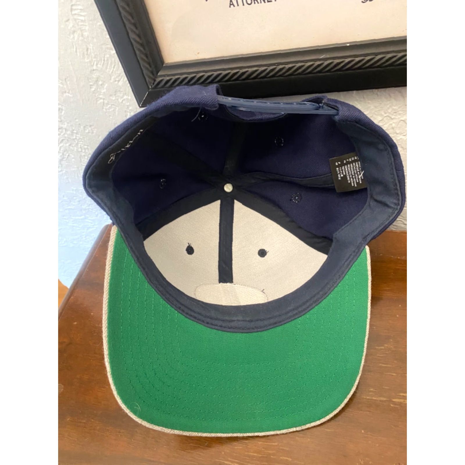 Brixton Brixton Hat Cap Snapback Black Round Circle Logo gray Bill One Size Adjustable Men Baseball Cap Blue Size ONE SIZE - 4 Thumbnail