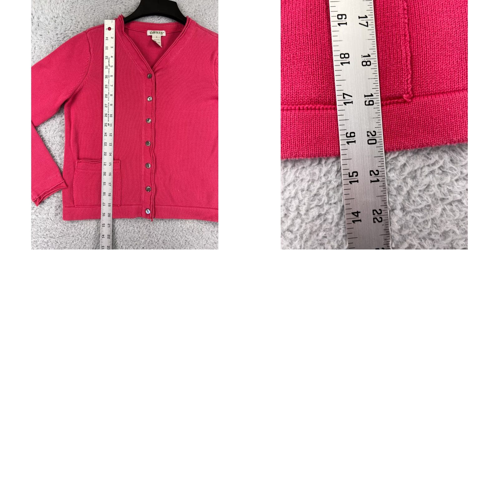 Orvis Orvis Sweater Cardigan Women Small Pink 100% Cotton Button Knit V-Neck Casual All Seasons Fall Winter Women’s Size S / US 4 / IT 40 - 9 Thumbnail