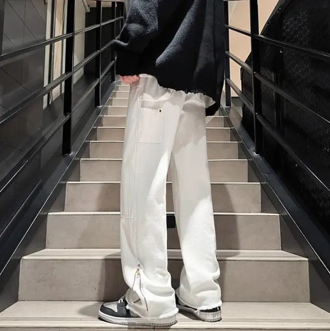 Japanese Brand Retro Straight Zipper Casual Jeans Size US 30 / EU 46 - 5 Thumbnail