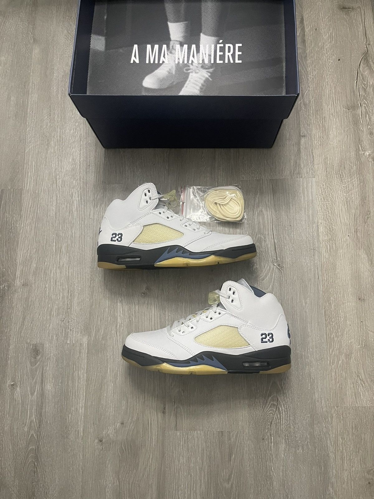 image of Jordan 5 A Ma Maniere Shoes in White, Men's (Size 10)