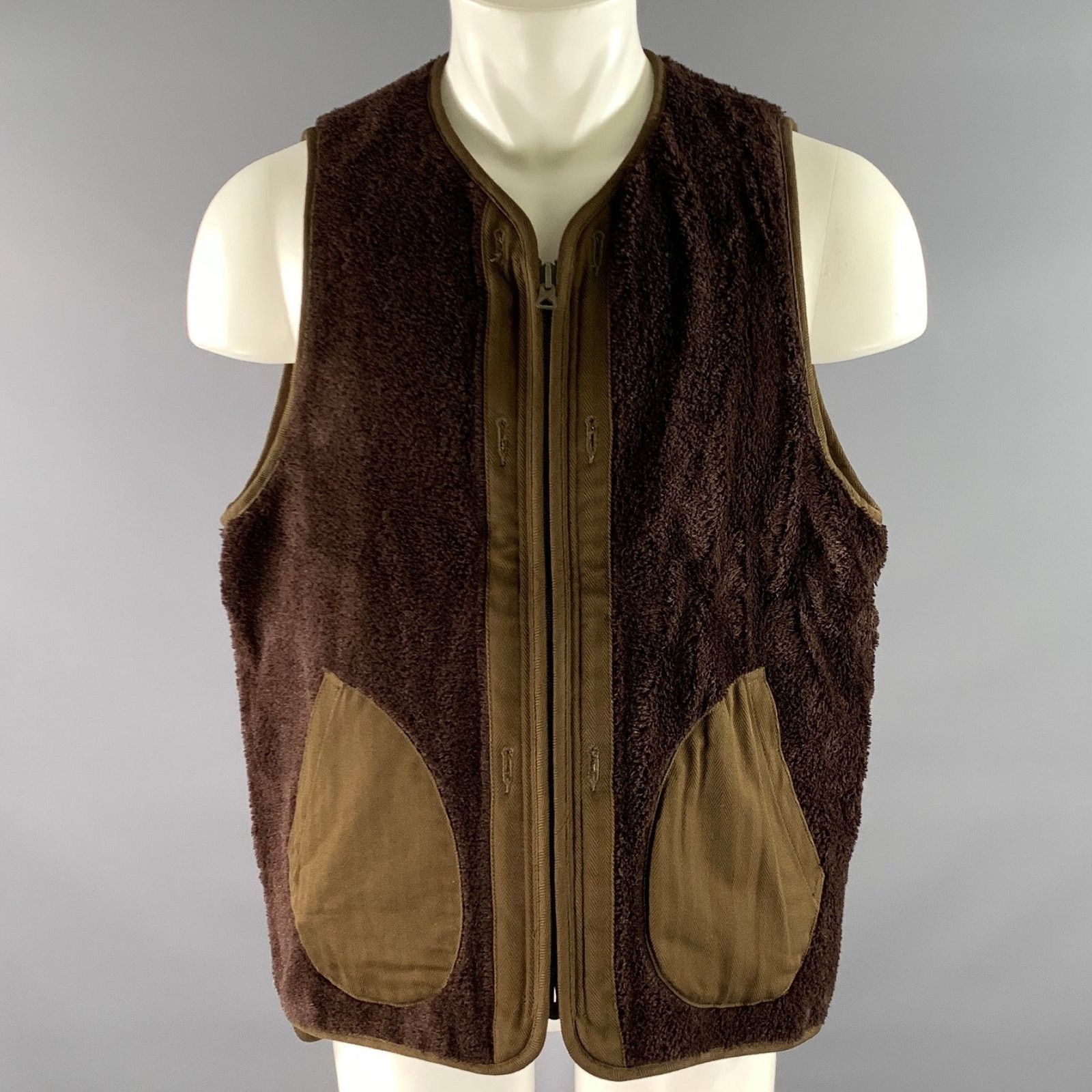 Visvim VISVIM Size M Olive Nylon Cotton Blend Reversible Vest Size US L / EU 52-54 / 3 - 2 Thumbnail