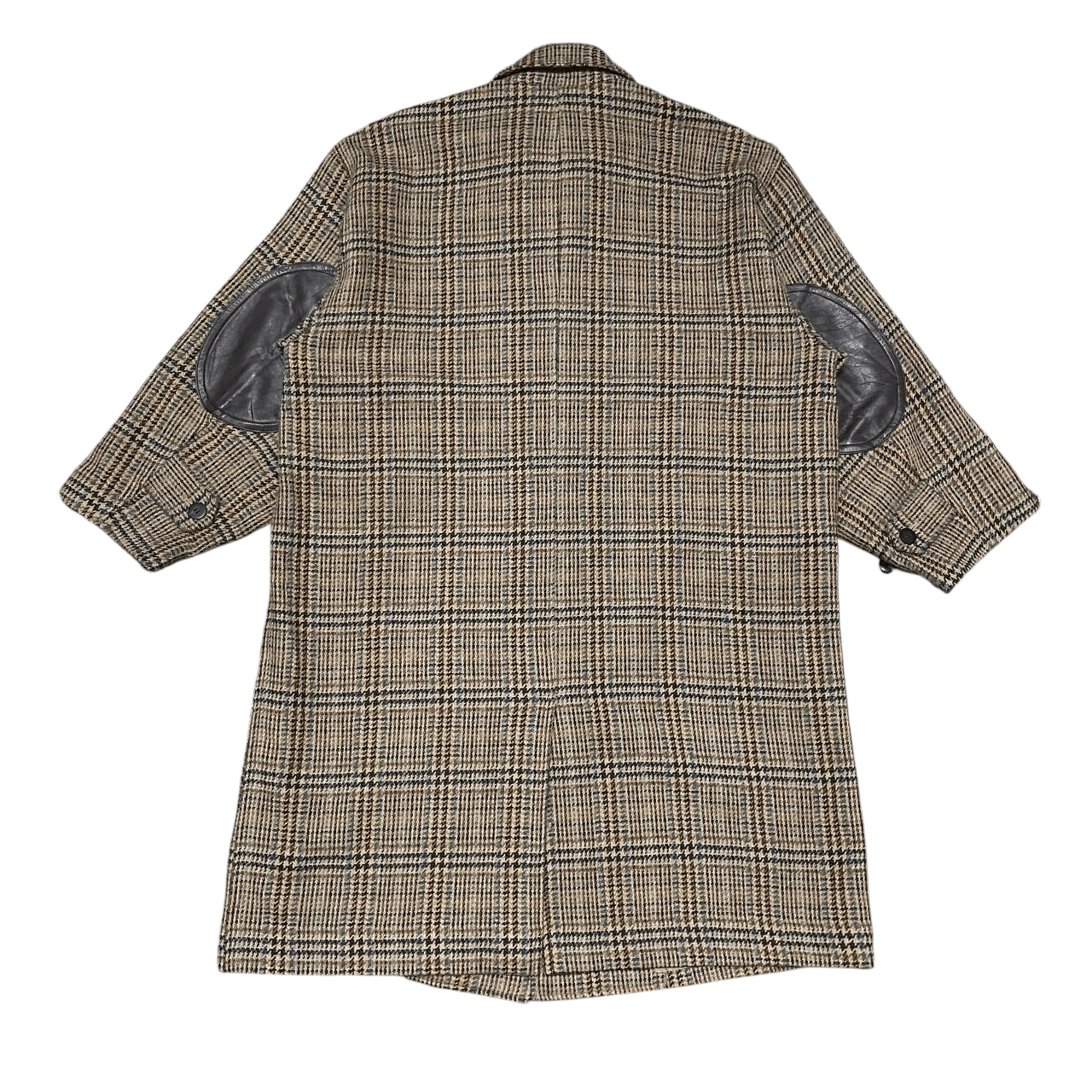 Issey Miyake Vintage IS Issey Miyake Checkered Wool Long Coat Size US M / EU 48-50 / 2 - 12 Thumbnail