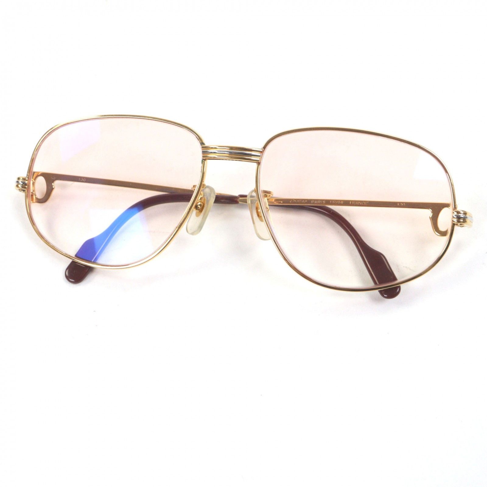 Cartier Cartier Cartier Trinity Logo Sunglasses Metal Sunglasses DUTY FREE for USA Size ONE SIZE - 1 Thumbnail