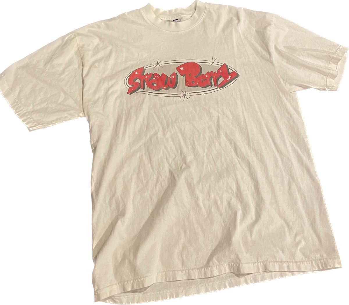 Strawberry Strawberry retro cream Tee Size US XL / EU 56 / 4 - 2 Thumbnail