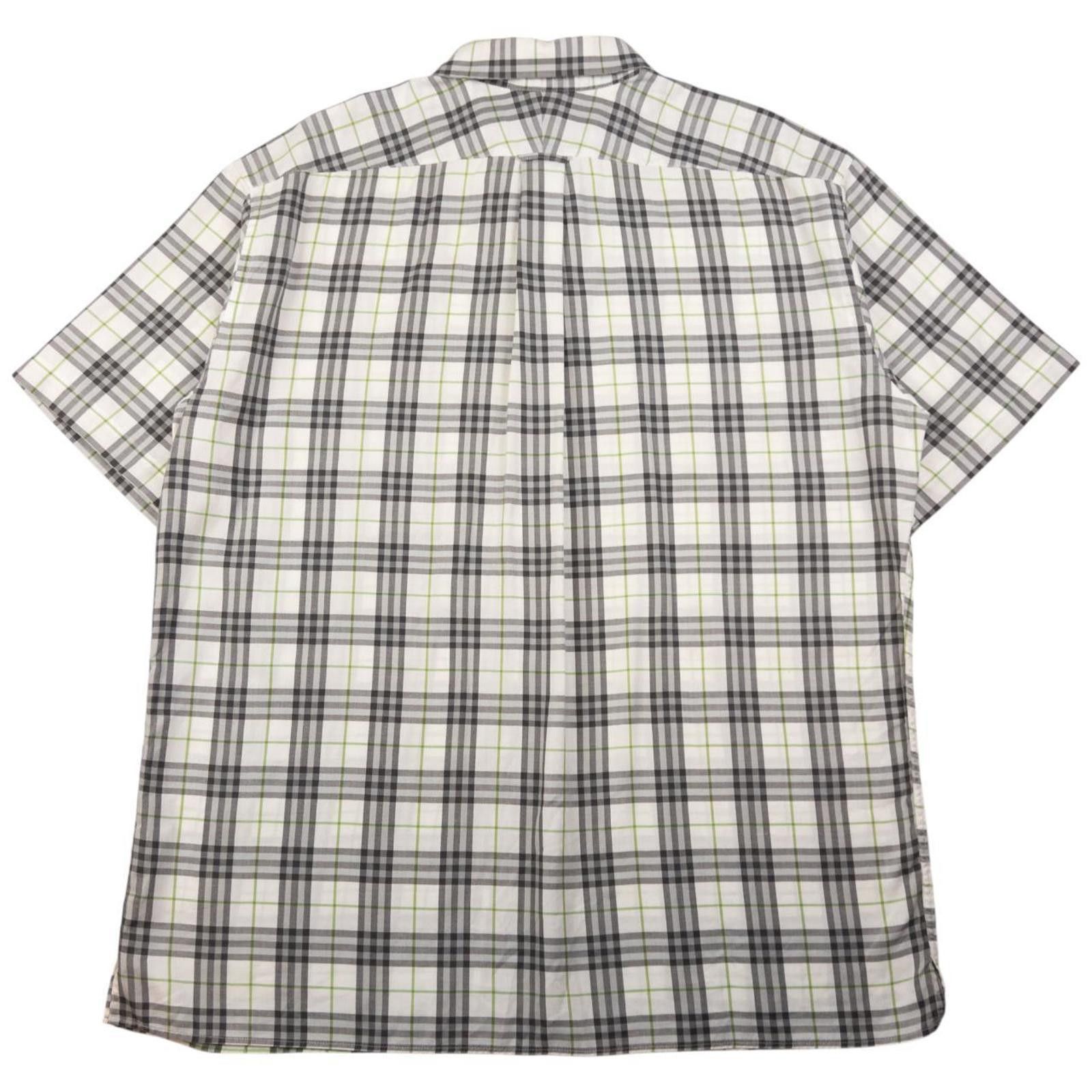 Burberry Vintage Burberry Nova Check Short Sleeve Button Up Shirt XL Size US XL / EU 56 / 4 - 2 Thumbnail