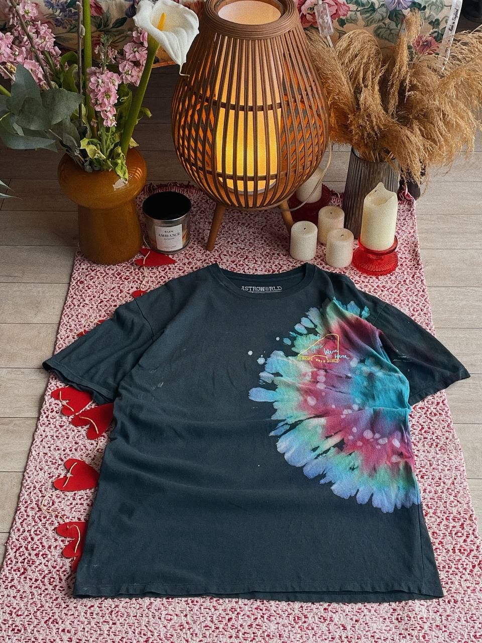 Travis Scott Astroworld Europe Tour 2019 T-Shirt Tie Dye Size US XL / EU 56 / 4 - 2 Thumbnail