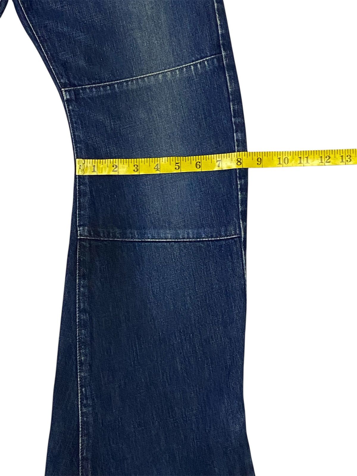 junhashimoto 💃Junhashimoto Curved Leg Flare Denim Jeans Size US 30 / EU 46 - 19 Thumbnail