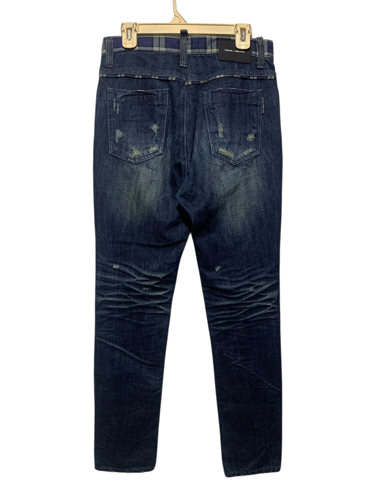 Undercover × Vintage Costume x Undercover distressed check waist jeans Size US 31 - 7 Thumbnail